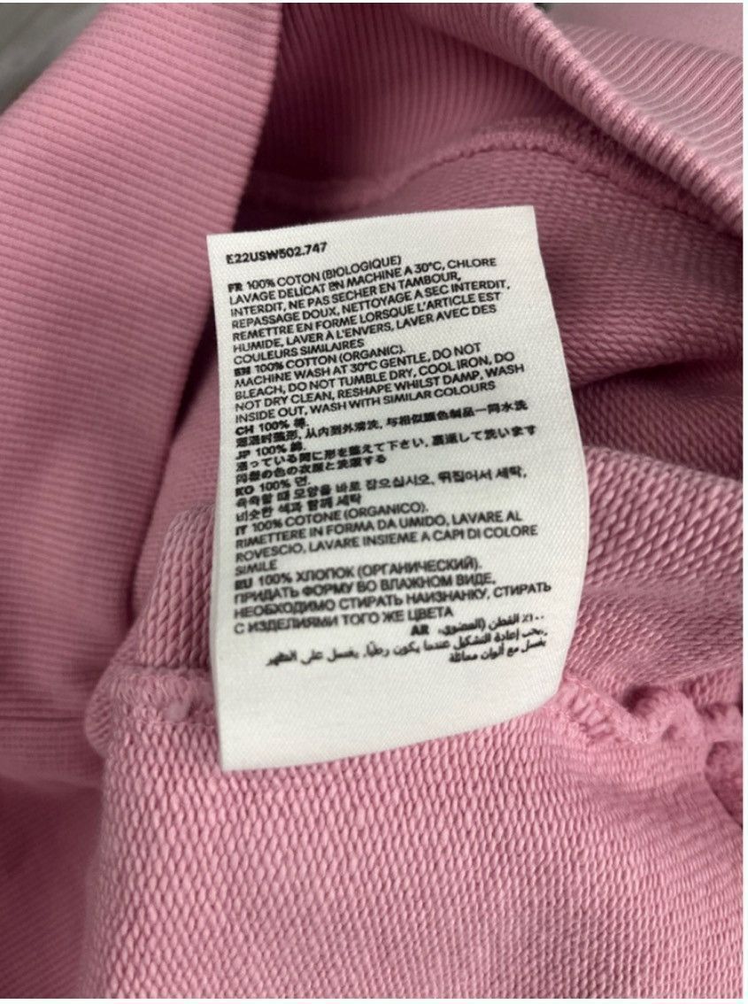 AMI Ami Paris Pink De Coeur Zip Sweatshirt XXS NWT Size XXS / US 00 / IT 34 - 12 Thumbnail