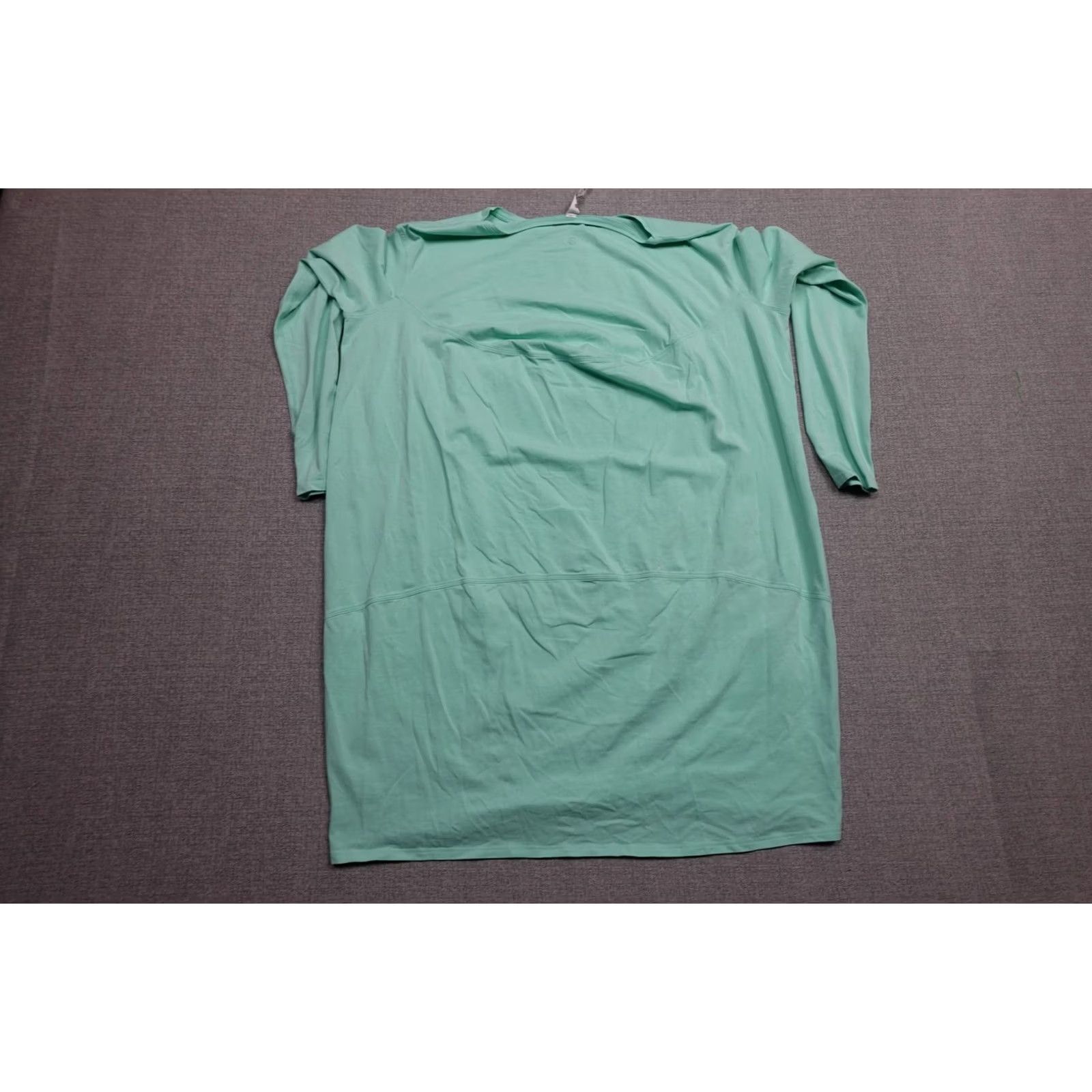 Lululemon Lululemon T-Shirt Dress Womens 6 Green Jersey 3/4 Sleeve Boat Neck Short Dress Casual Size M / US 6-8 / IT 42-44 - 4 Thumbnail