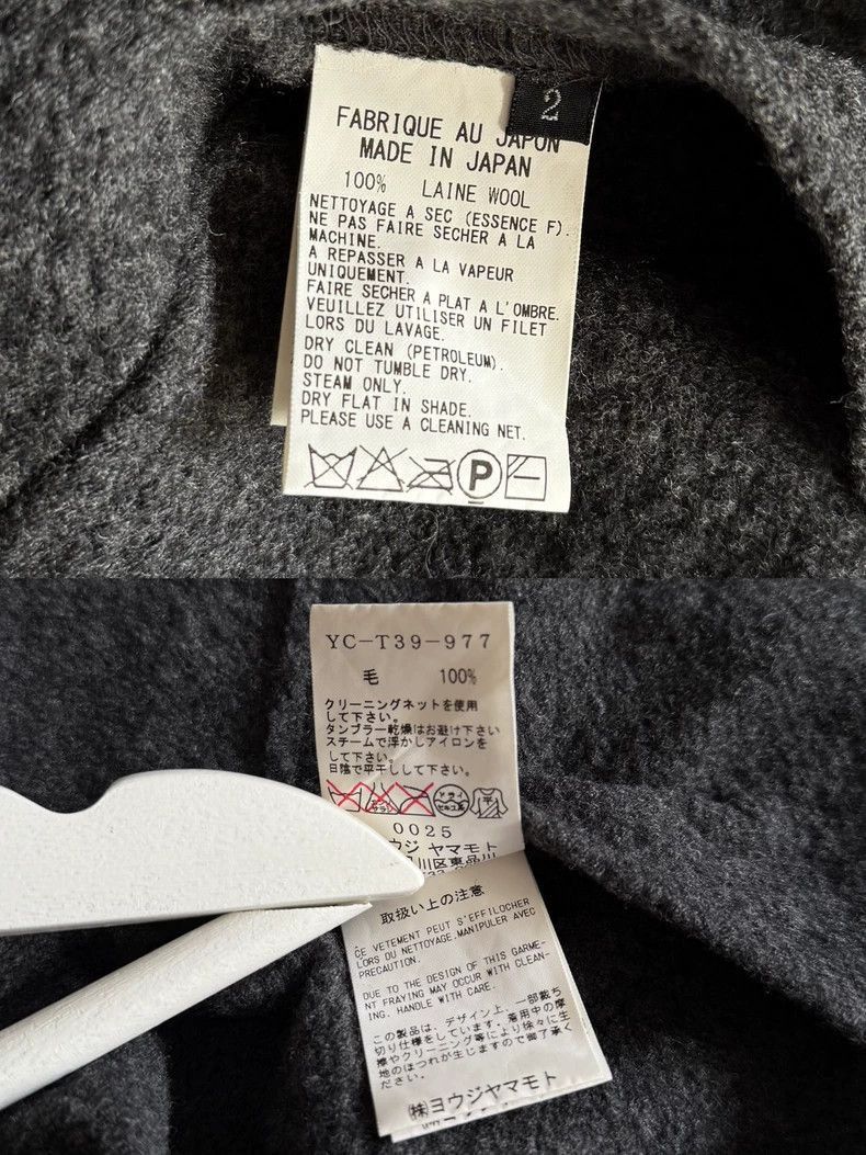 Yohji Yamamoto Yohji Yamamoto Yohji Yamamoto Wool Jacket in Dark Gray Size US M / EU 48-50 / 2 - 4 Thumbnail
