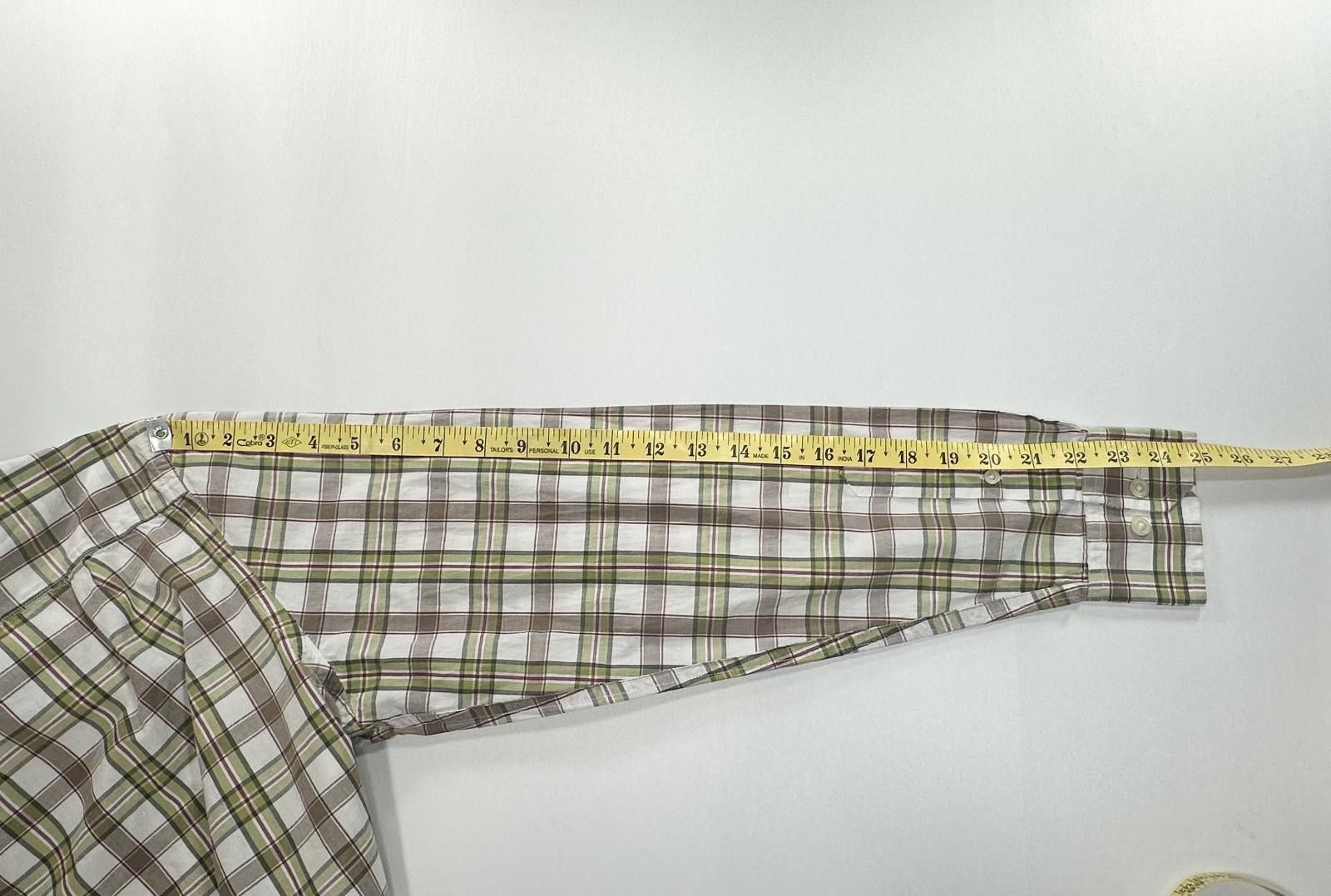 Banana Republic Banana Republic Plaid Cotton Button Up Green/Red S 14-14.5 Size US S / EU 44-46 / 1 - 4 Thumbnail