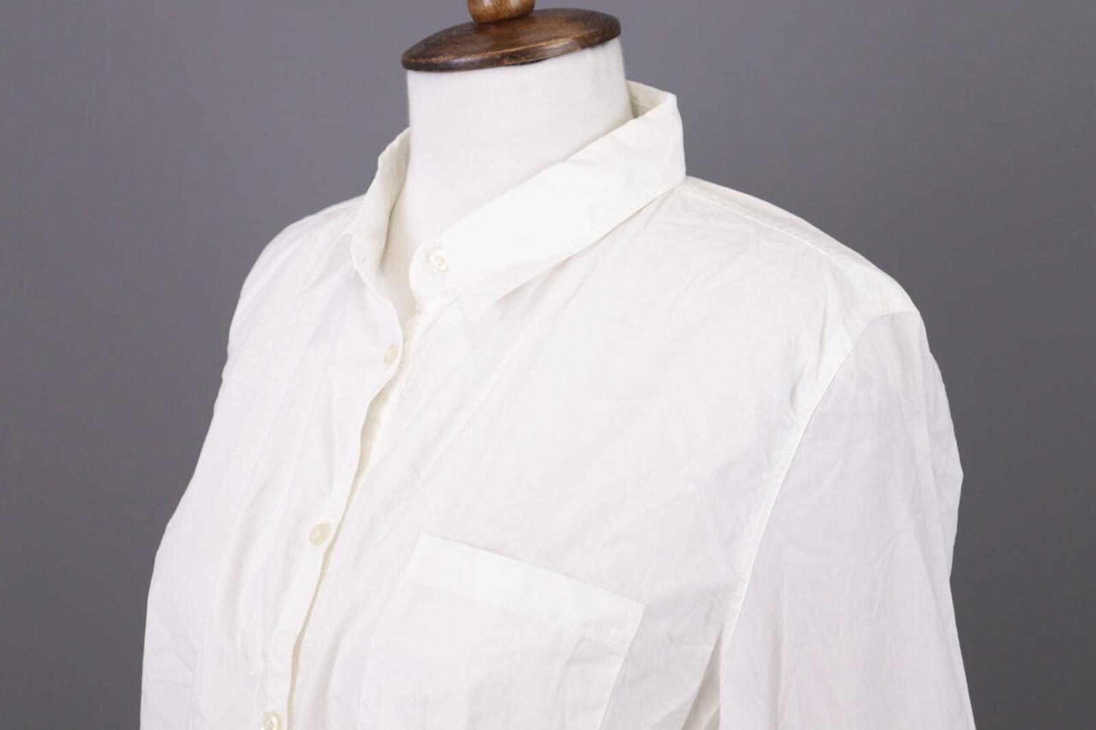 Designer Emily Van Den Bergh White Blouse Tunic Shirt Size 44 Size M / US 6-8 / IT 42-44 - 7 Thumbnail