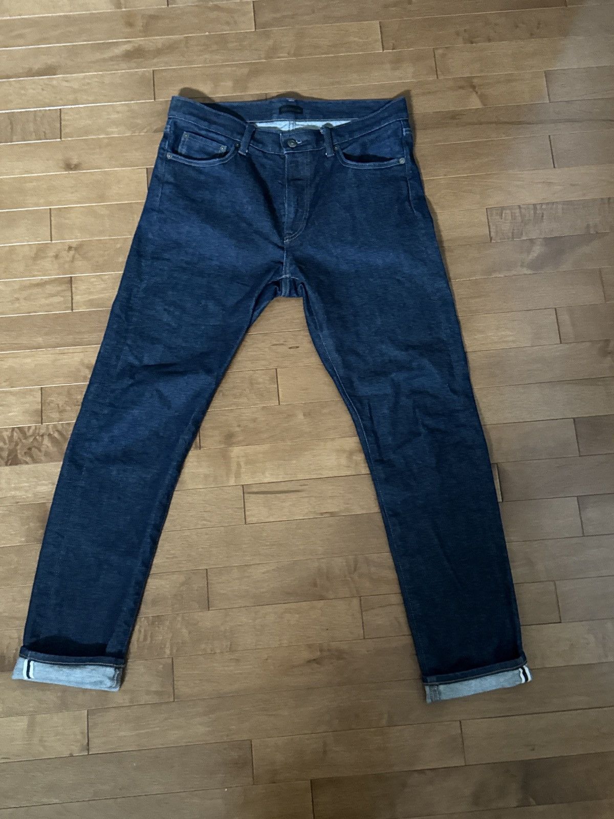 Uniqlo Stretch Selvedge Slim Jeans Size US 32 / EU 48 - 2 Thumbnail