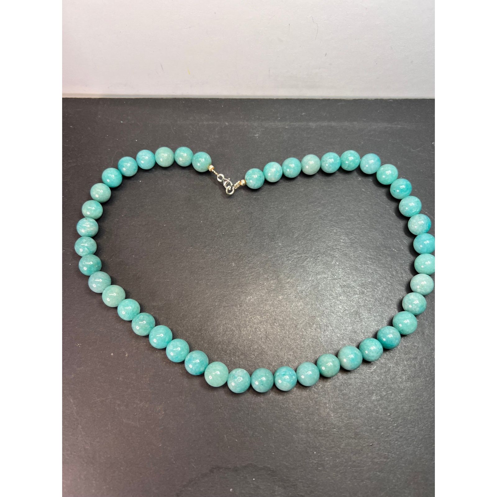 Other Dyed jadeite beaded necklace with sterling silver clasp Size ONE SIZE - 1 Thumbnail