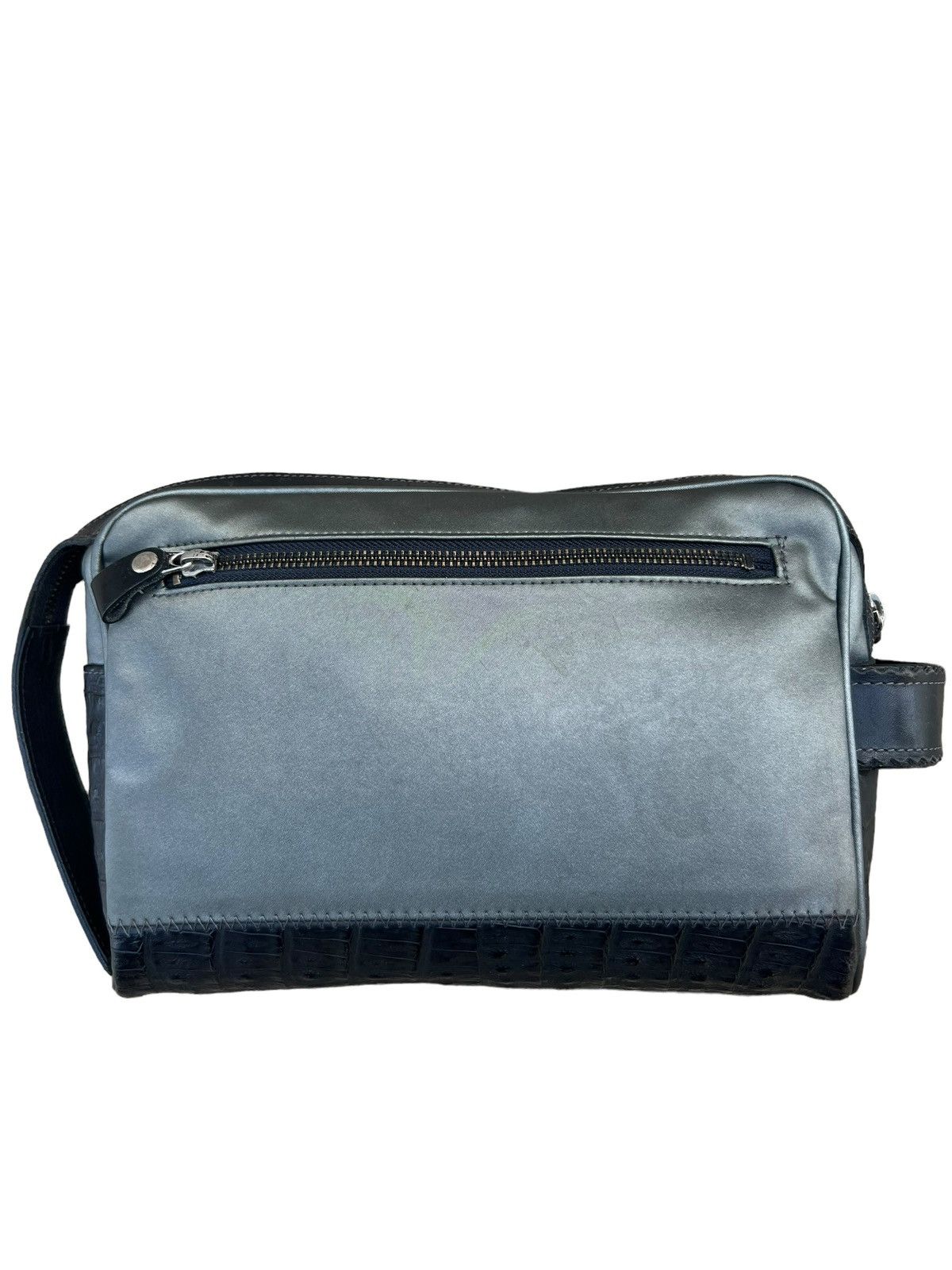 Leather × Yoshiyuki Konishi Vintage Yoshiyuki Konishi Crocodile Leather Clutch Bag Size ONE SIZE - 4 Thumbnail
