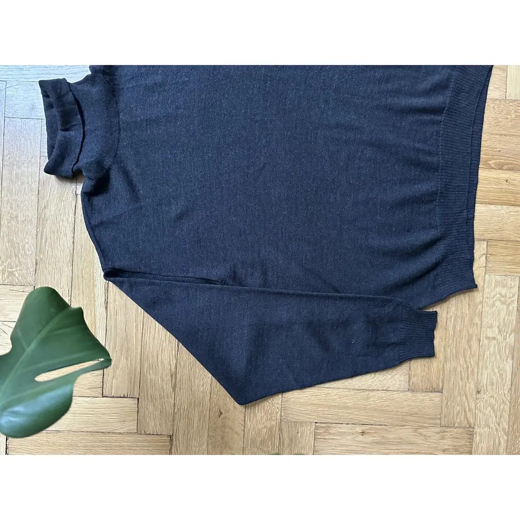 Burberry Burberry Wool Turtleneck Sweater Grey Size US XL / EU 56 / 4 - 9 Thumbnail