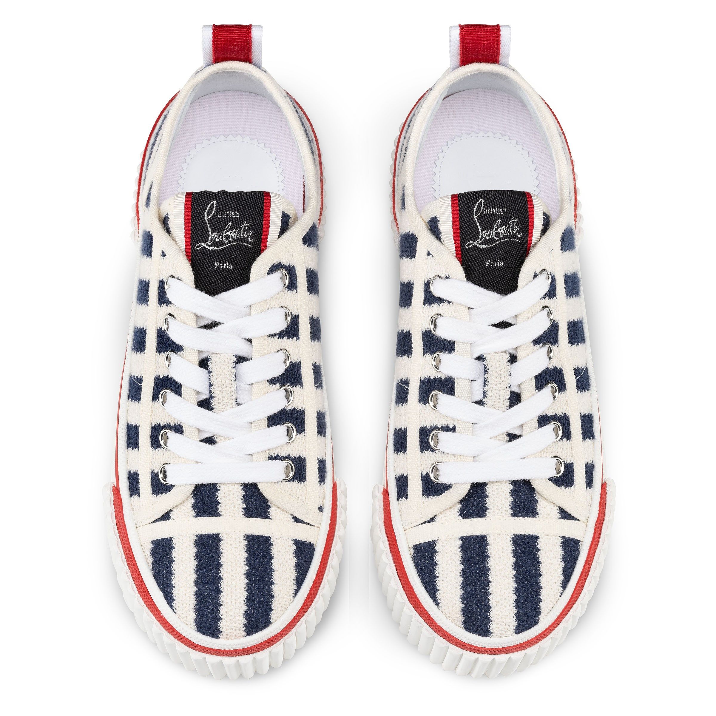 Christian Louboutin o1bcso1str0825 Super Pedro 40 Sneaker in White/Navy Size US 9 / IT 39 - 3 Thumbnail