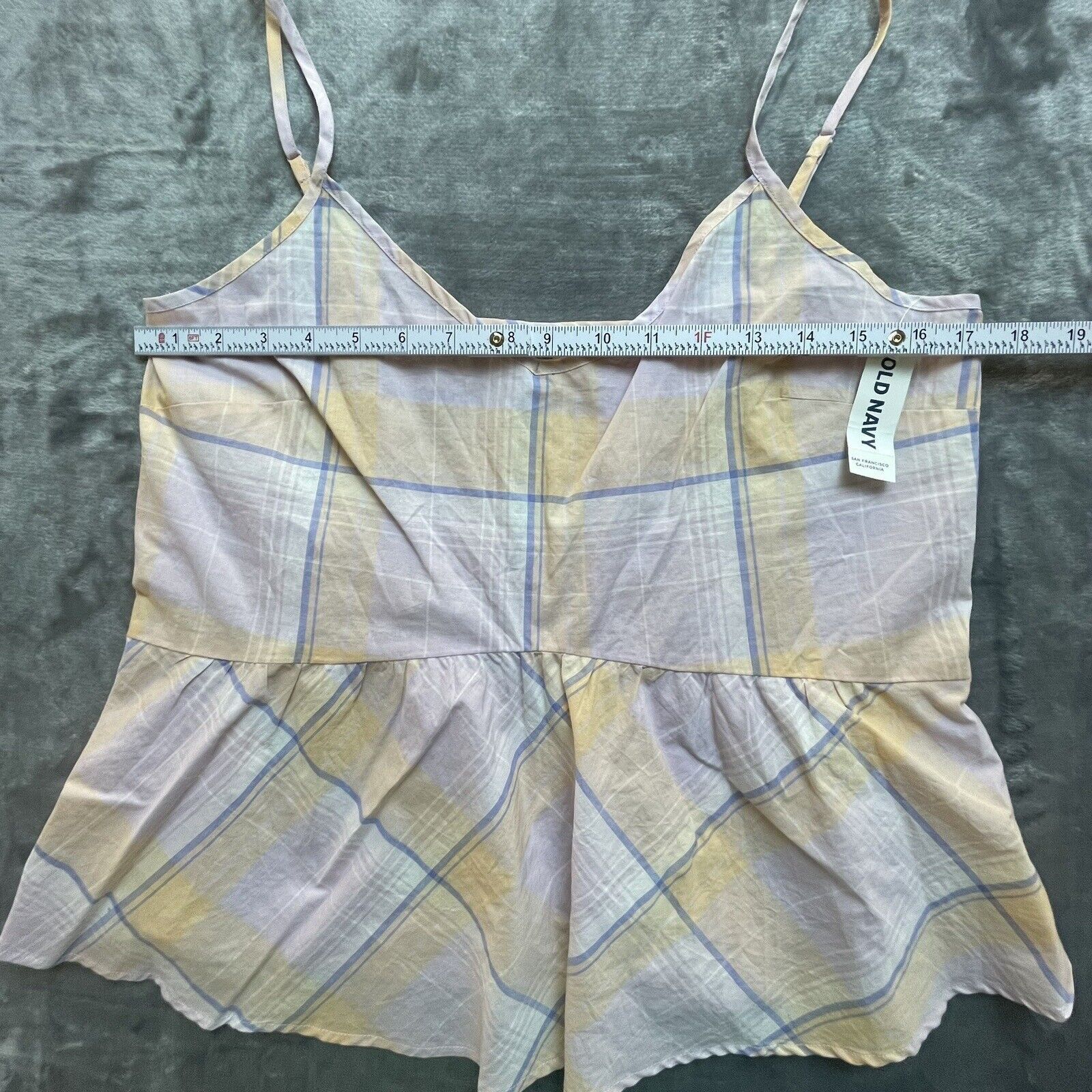 Old Navy Old Navy Crop Tank Top Womens Medium Pastel Ruffle Summery Size M / US 6-8 / IT 42-44 - 5 Thumbnail