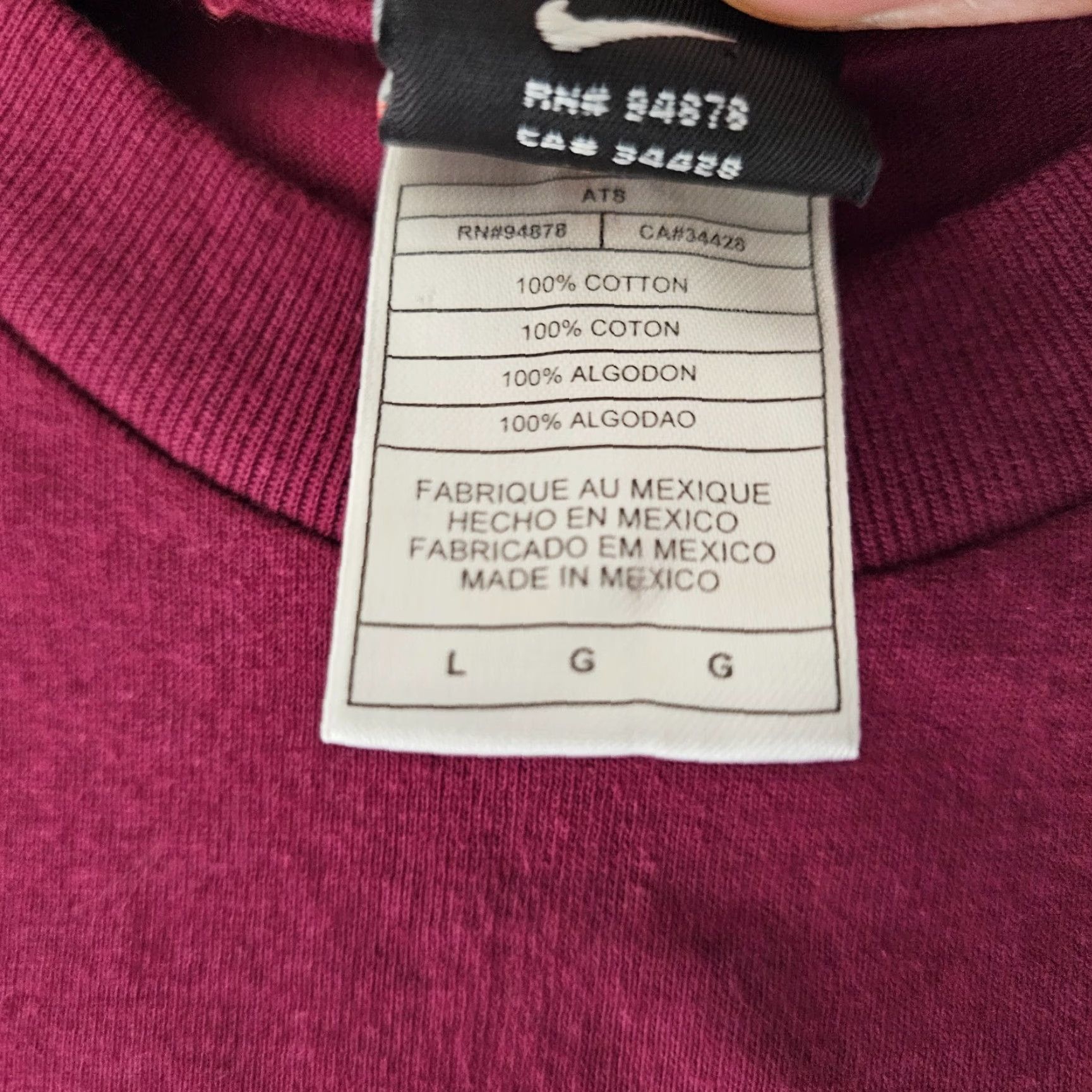 Nike Nike Men’s Texas A&M Aggies T-Shirt L Short Sleeve Crew Neck Logo Maroon Size US L / EU 52-54 / 3 - 4 Thumbnail