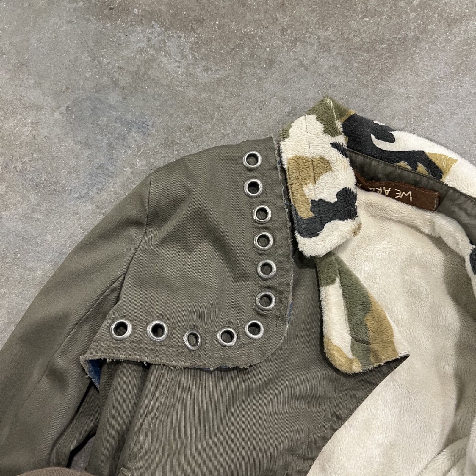 Vintage Y2K WE-R We Are Angels Cropped Army Jacket 9835AC Size XS / US 0-2 / IT 36-38 - 8 Thumbnail