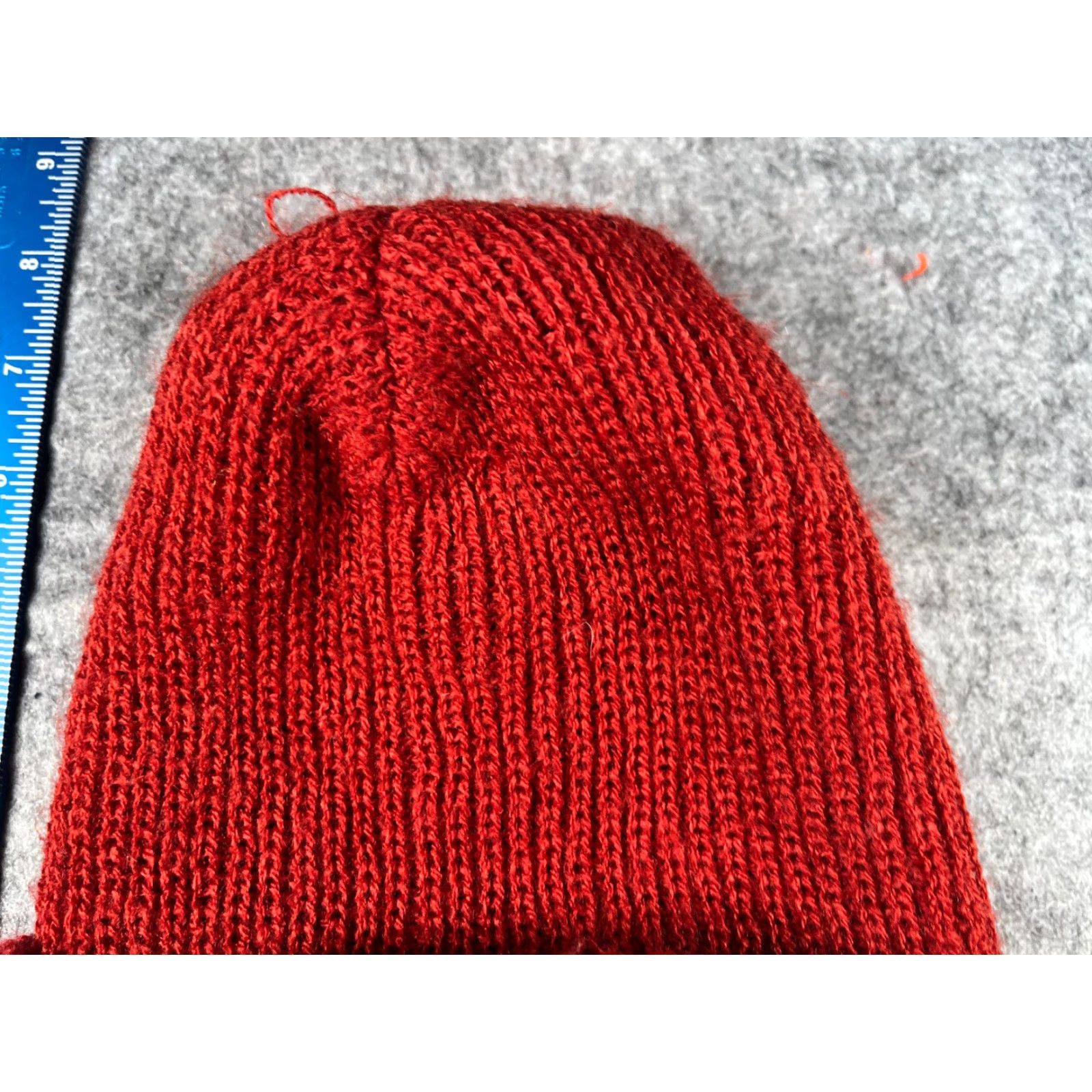Doublet VINTAGE Beanie Toque Hat Adult One Size Red 100% Acrylic Knit Ski Winter Unbranded Mens Womens Boys Girls Size ONE SIZE - 3 Thumbnail