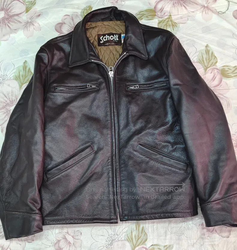 Other Men's heavy oil wax motorcycle lapel classic jacket Size US S / EU 44-46 / 1 - 1 Thumbnail