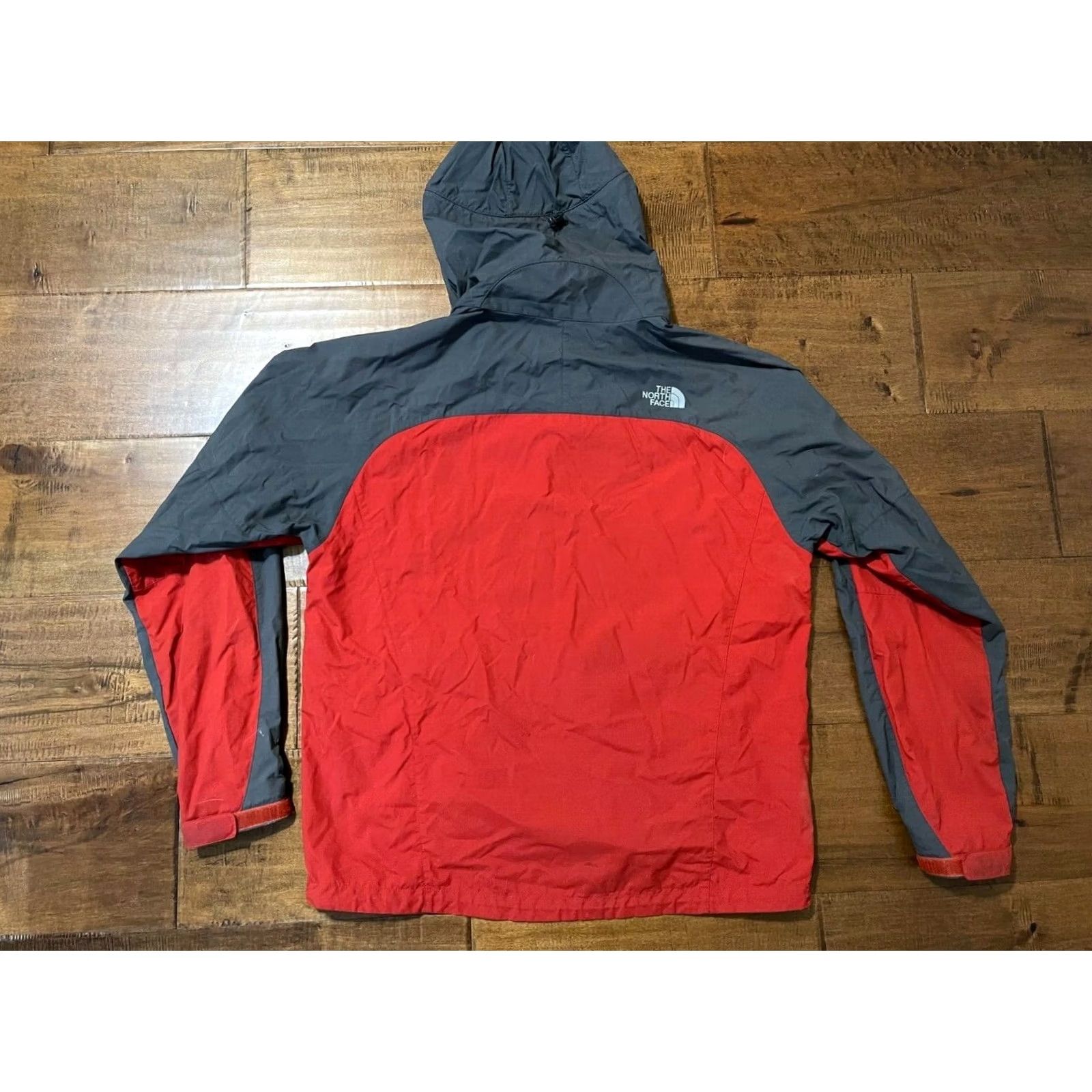 The North Face The North Face Windbreaker Jacket Hooded Geosphere Red/Orange Gray Men's Large Size US L / EU 52-54 / 3 - 6 Thumbnail