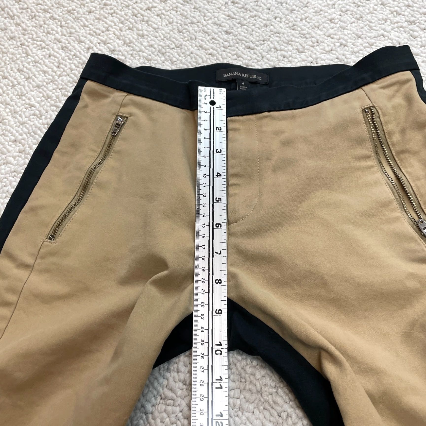 Banana Republic Banana Republic Pants Womens 4 Black Ankle Skinny Pockets Zip 30x27.5 Size 27" / US 4 / IT 40 - 7 Thumbnail