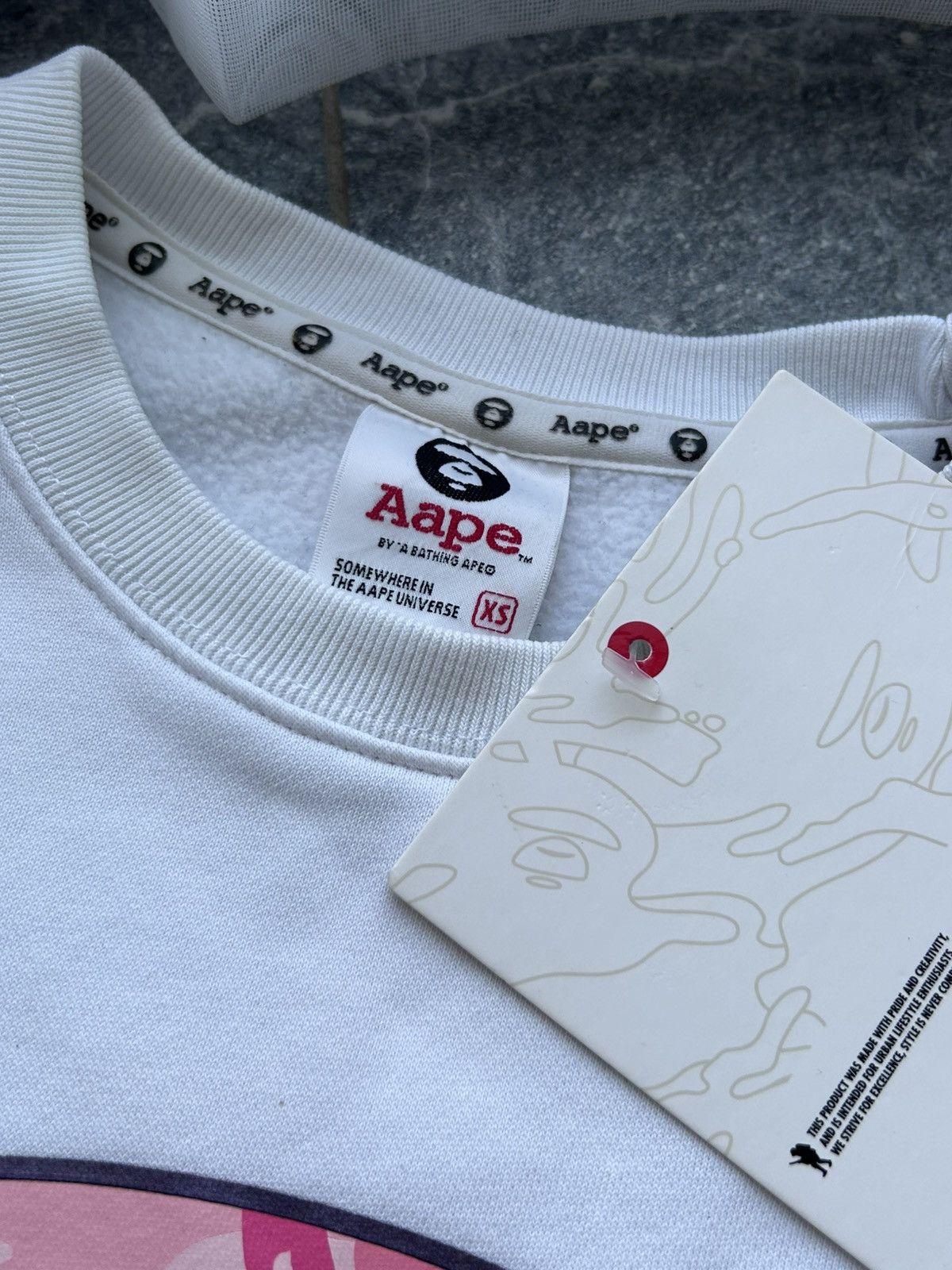 Aape Vintage sweatshirt a bathing ape aape big logo Size US XS / EU 42 / 0 - 11 Thumbnail