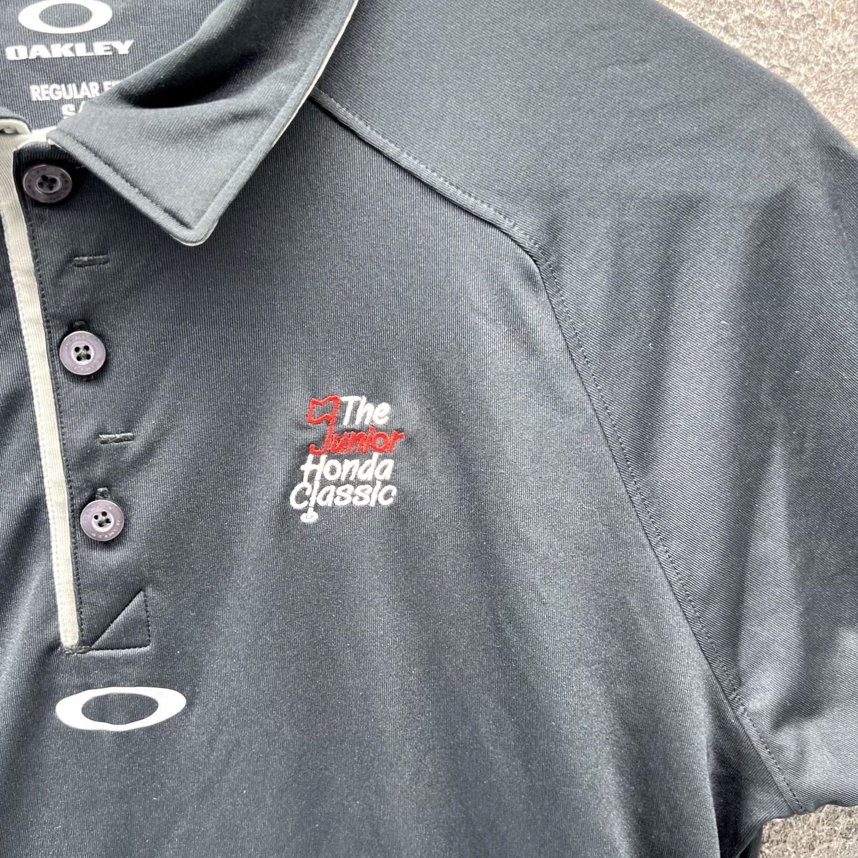Oakley Oakley Polo Shirt Mens S Black Hydrolix Honda Classic Embroidered Golf Shirt Size US S / EU 44-46 / 1 - 7 Thumbnail