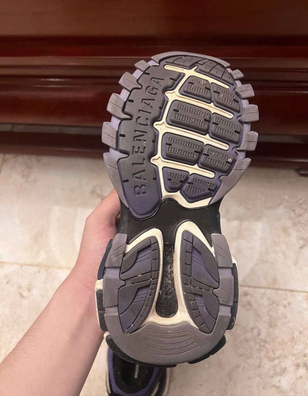 Balenciaga Balenciaga Track, White & Purple Size US 6 / IT 36 - 3 Thumbnail