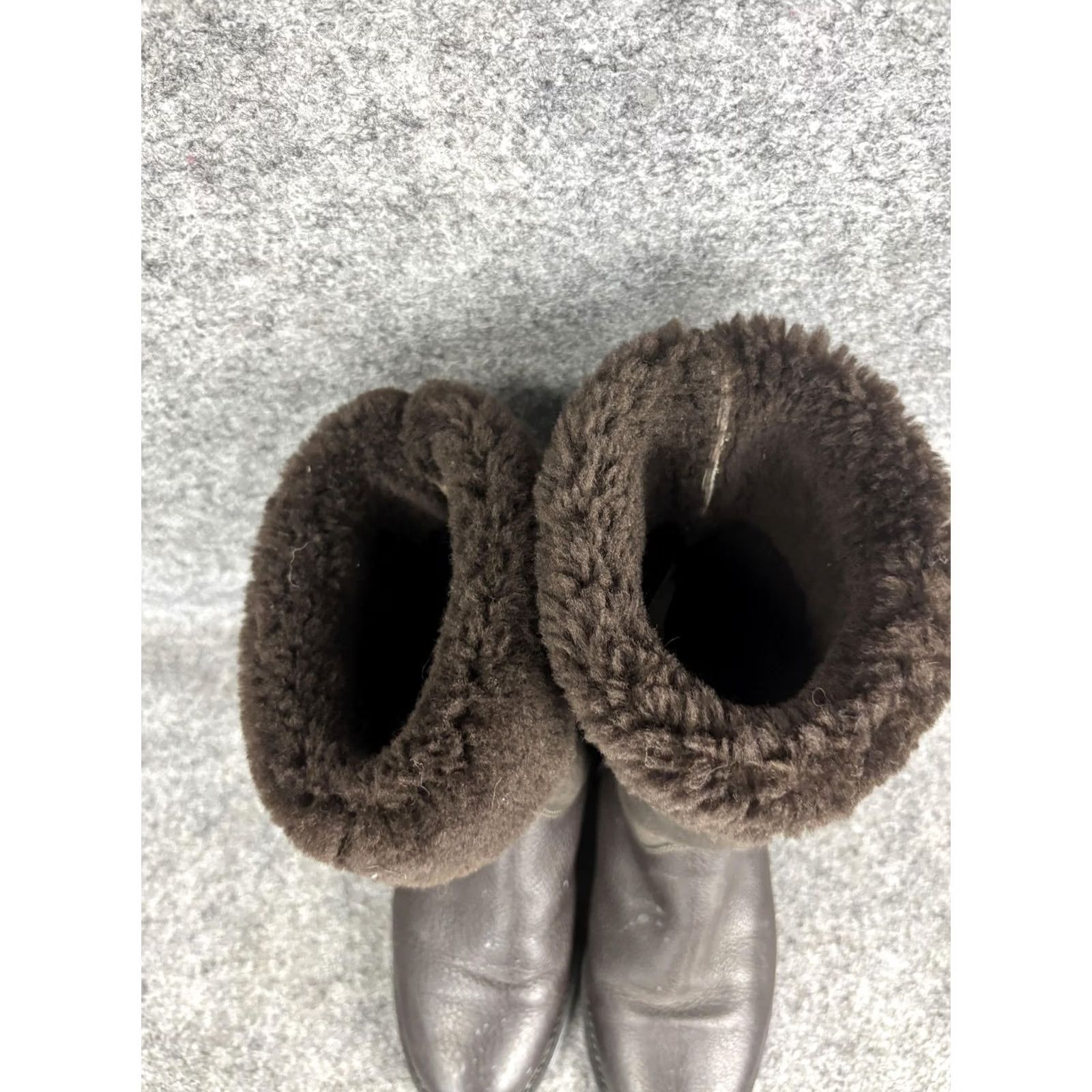 Vintage VINTAGE La Canadienne Boots Womens 6.5 Brown Leather Shearling Mid Calf Winter Boots Womens 6.5 M Brown Winter Size US 7 / IT 37 - 3 Thumbnail