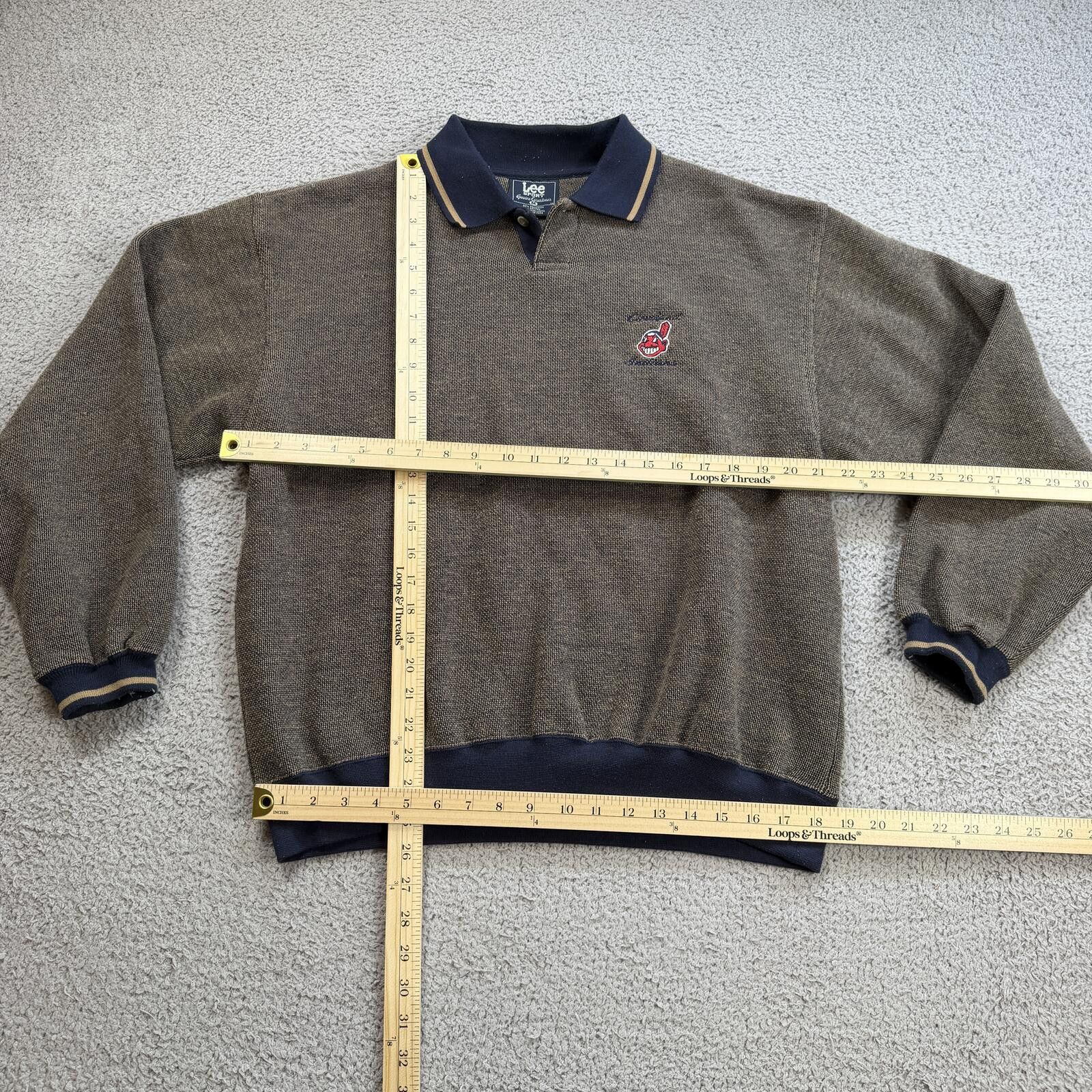 Lee Vintage Lee Sport Cleveland Indians Chief Wahoo Sweater L Size US M / EU 48-50 / 2 - 3 Thumbnail