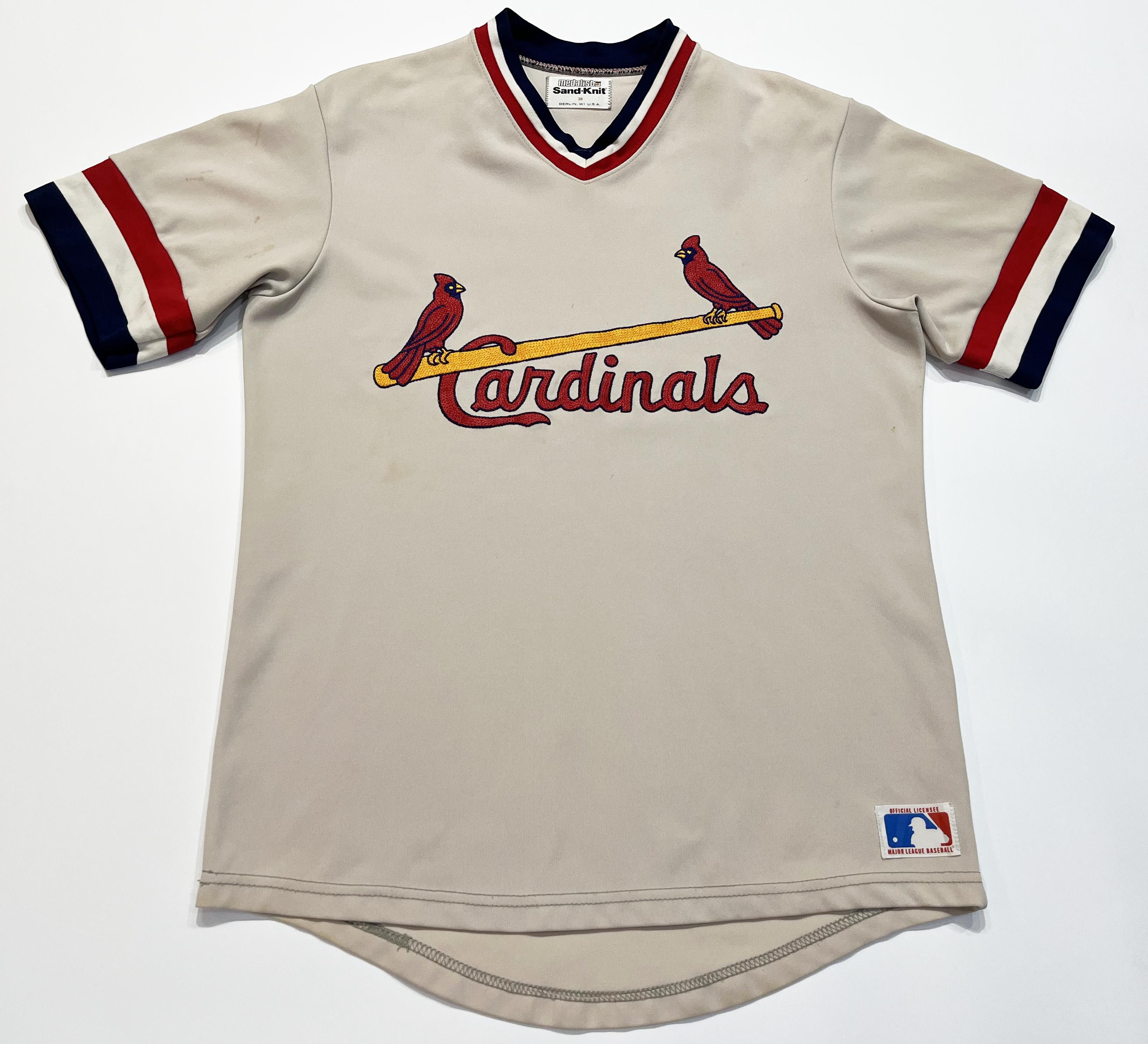 Vintage Sand Knit MLB St. Louis Cardinals Pullover Jersey