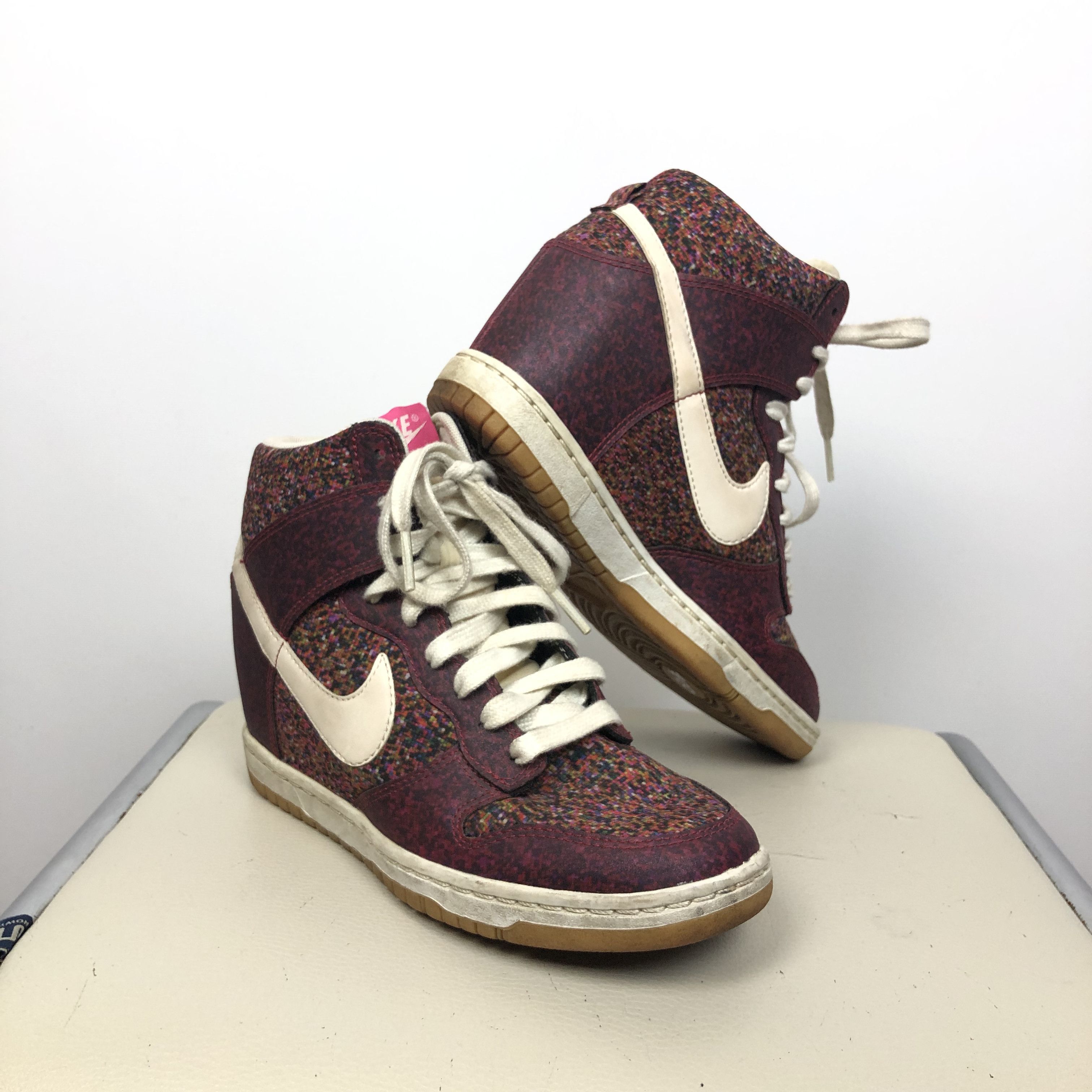 Nike Nike Dunk Sky High Sneaker Wedge Liberty Digital Floral US7 Grailed