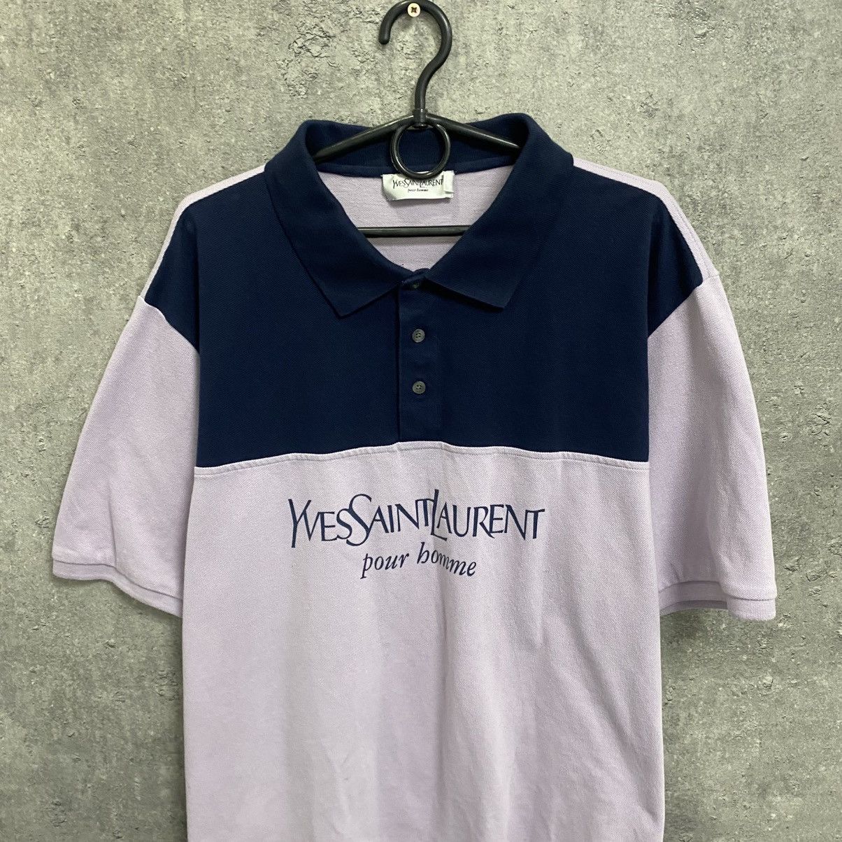 Yves Saint Laurent Vintage Yves Saint Laurent Polo T-shirt YSL Big Logo Y2K Size US XXL / EU 58 / 5 - 3 Thumbnail