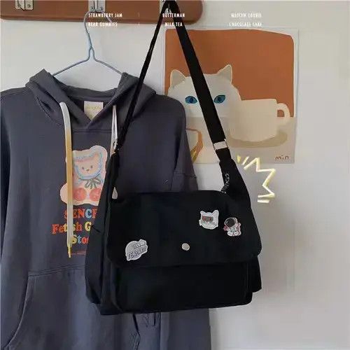 Other Canvas Handbags Japanese School Shoulder Harajuku Size ONE SIZE - 1 Thumbnail