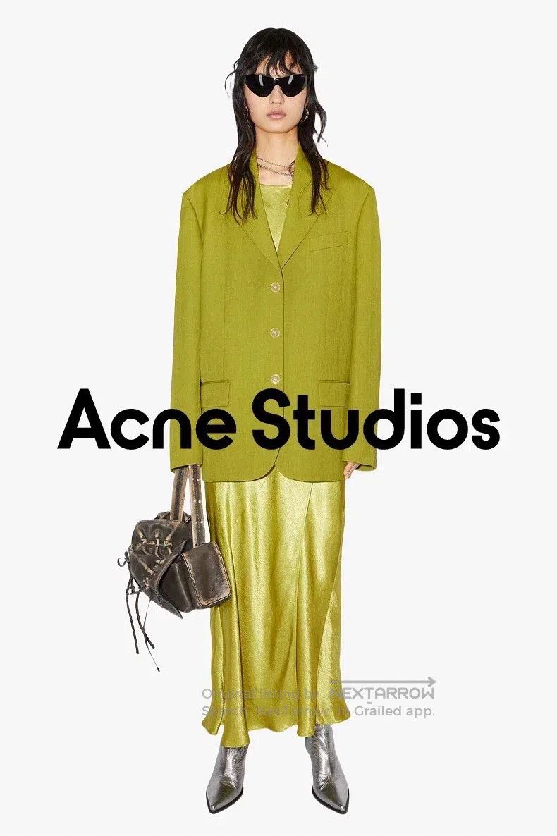 Acne Studios Acne Studios Green Oversized Blazer Size XXS / US 00 / IT 34 - 8 Thumbnail