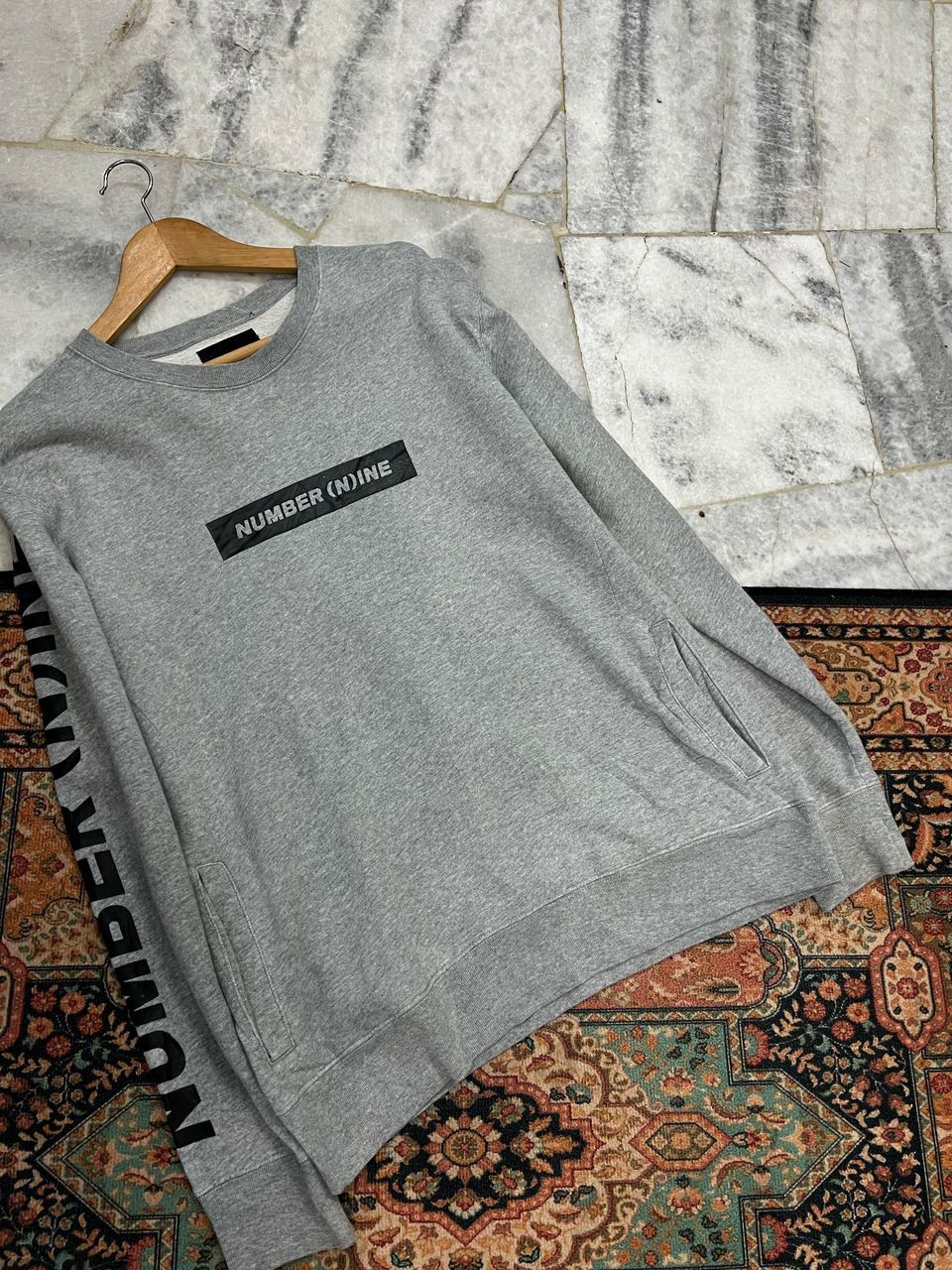 Number (N)ine × Yohji Yamamoto Number (nine) Sweatshirt Gray Colour Size US M / EU 48-50 / 2 - 3 Thumbnail