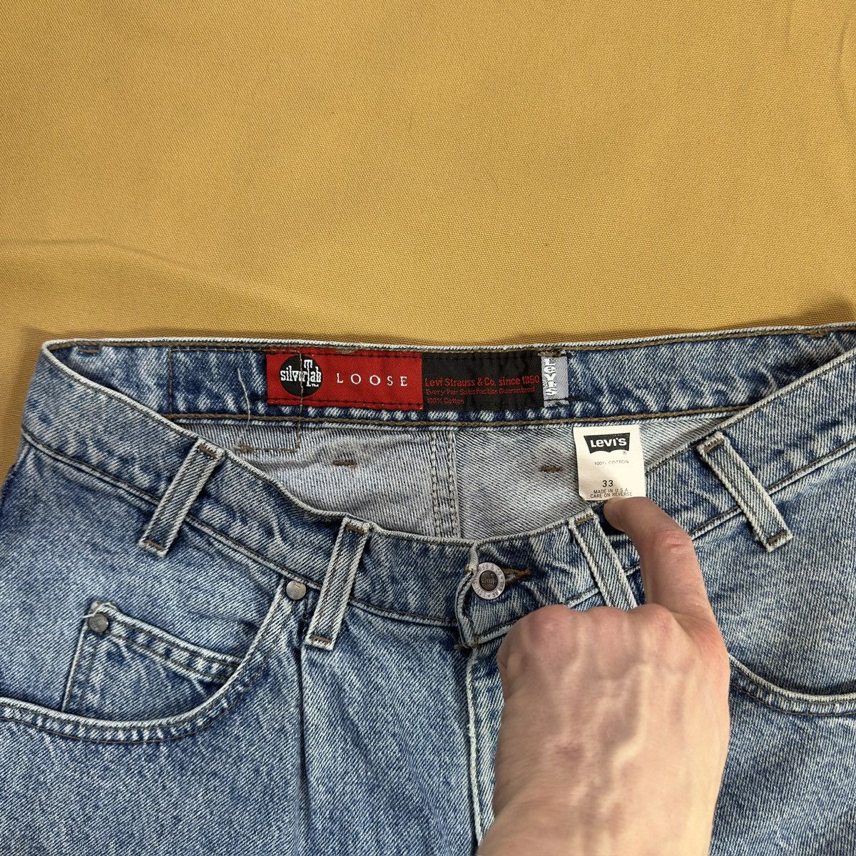 Levi's 90s made in USA Silver tab shorts Size US 33 - 3 Thumbnail
