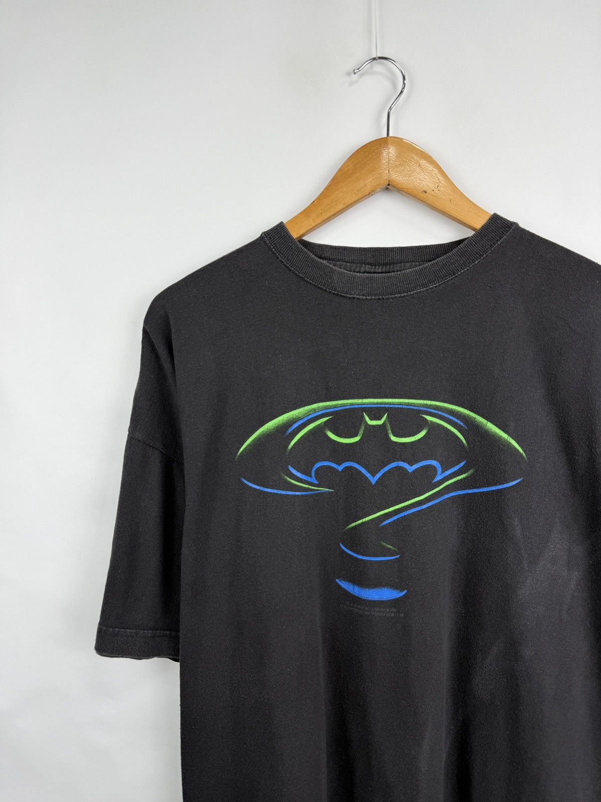DC Comics 🇺🇸 Vintage 1995 Batman The Dark Knight Joker T-Shirt DC Comic Size US XL / EU 56 / 4 - 3 Thumbnail