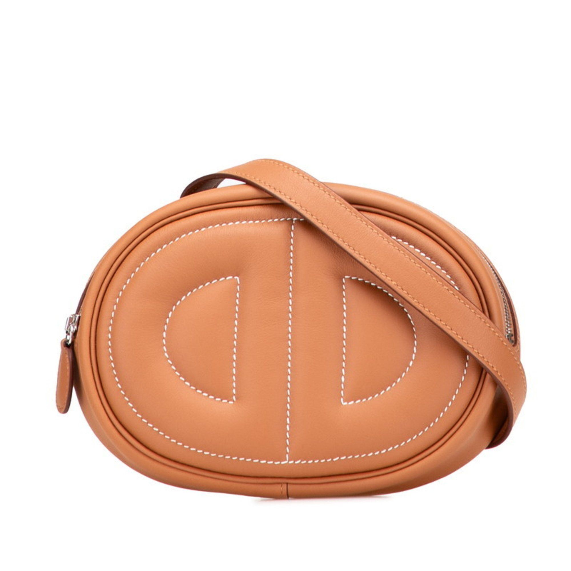 Hermes Hermes Hermès Body in the Loop Bag/Belt Bag Gold and Brown Swift for Women Size ONE SIZE - 1 Thumbnail