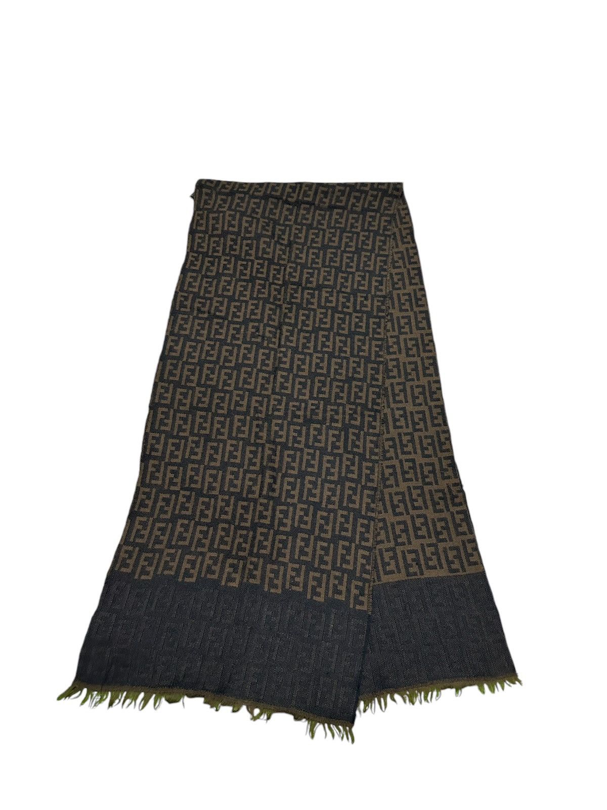 Fendi Fendi monogram wool scarf Size ONE SIZE - 2 Thumbnail