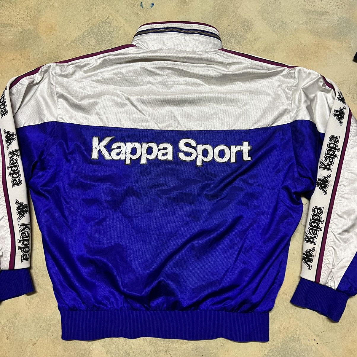 Kappa Vintage Kappa Side Tape Big Logo Zipper Sweater Size US L / EU 52-54 / 3 - 16 Thumbnail