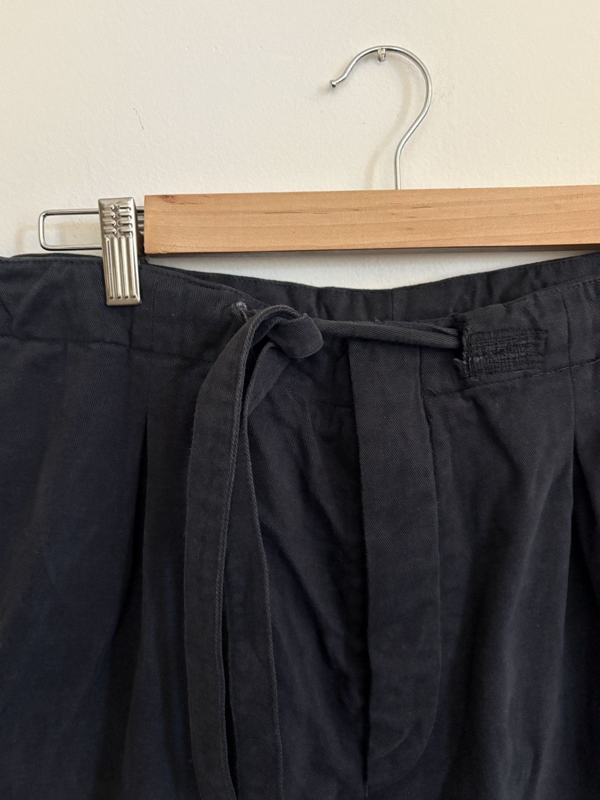 Stoffa Stoffa Single Pleat Peached Cotton Trouser (Dark Indigo) Size US 31 - 3 Thumbnail