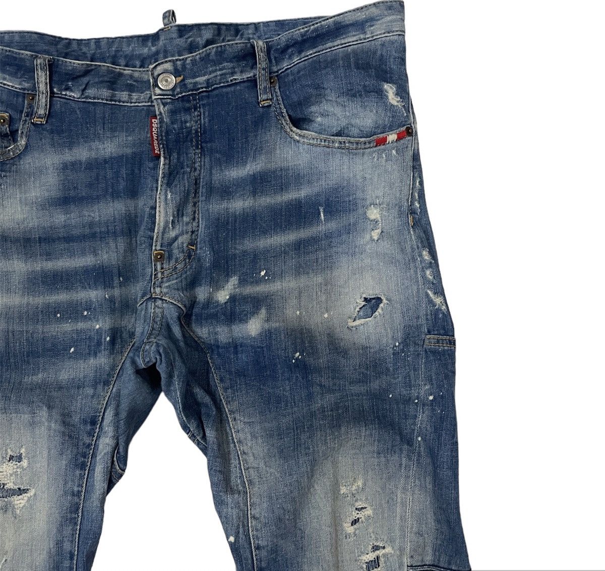 Dsquared2 Vintage Dsquared2 Distressed Motive Denim Jeans Size US 38 / EU 54 - 2 Thumbnail