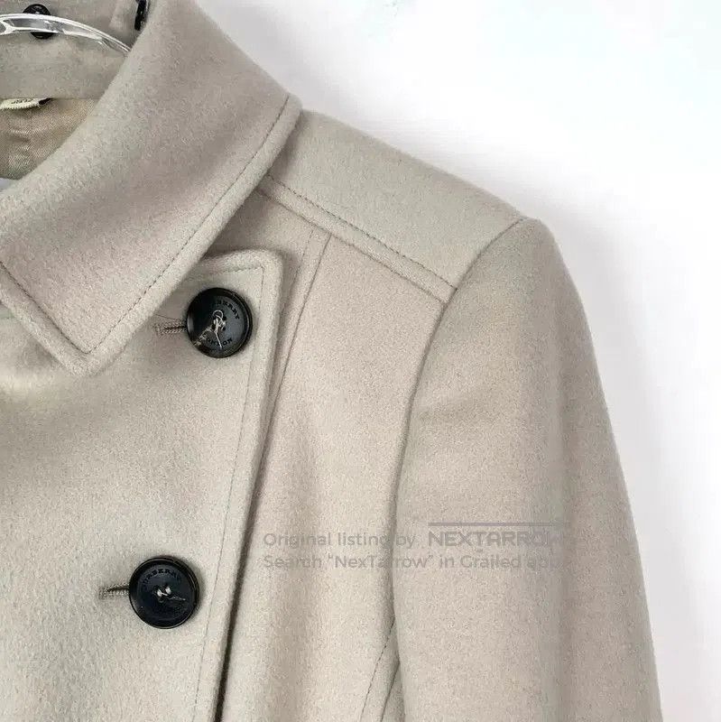 Burberry Burberry Beige Wool Women's Coat. Size S / US 4 / IT 40 - 3 Thumbnail