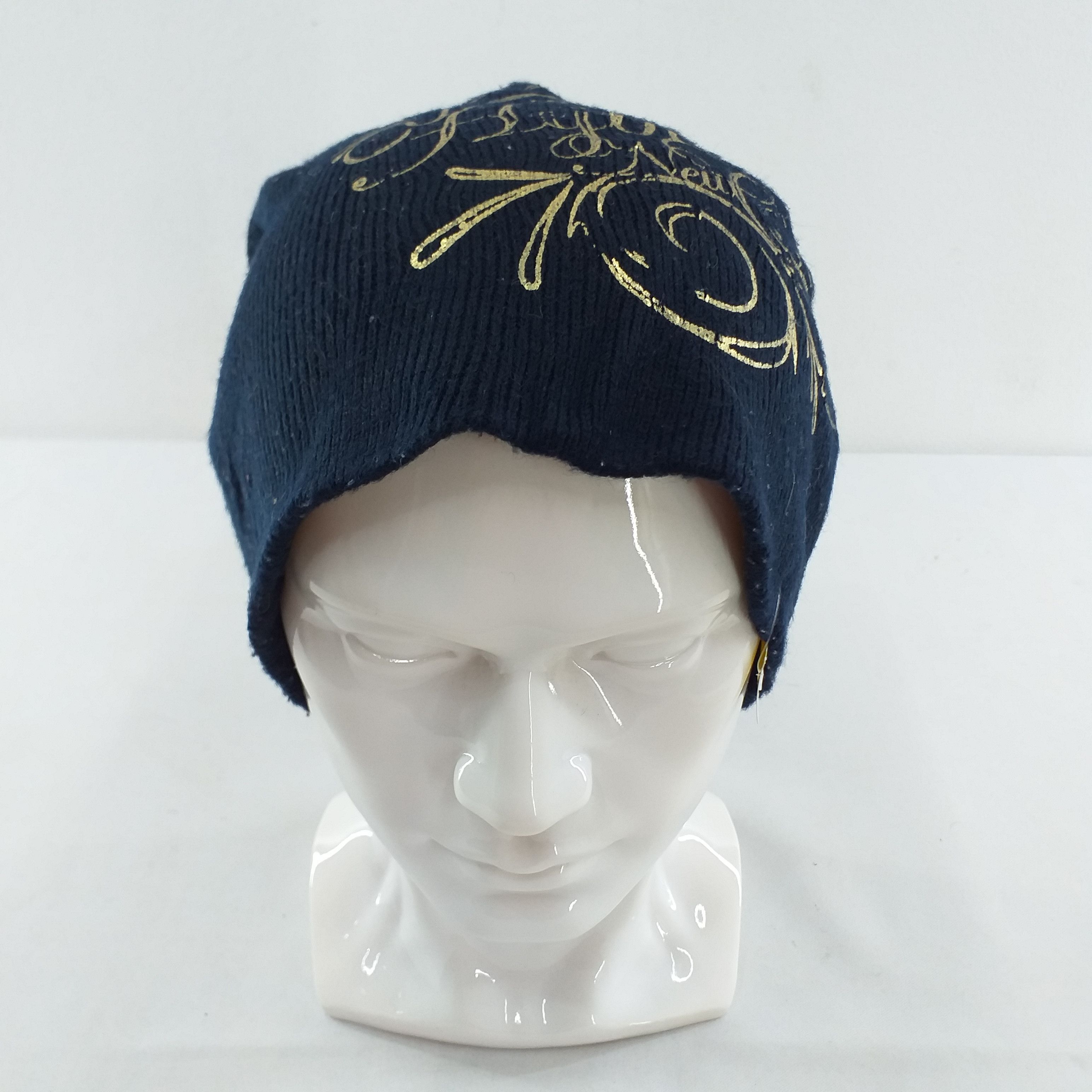 Japanese Brand Art Wording Snow Cap Hat Beanie -BN099 Size ONE SIZE - 1 Thumbnail
