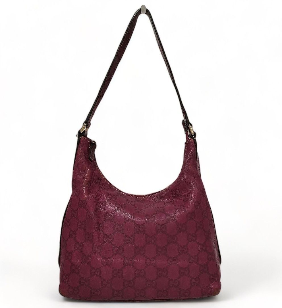 image of Gucci - Guccisima Shoulder Bag Vintage Monogramm GG in Bordeaux, Women's