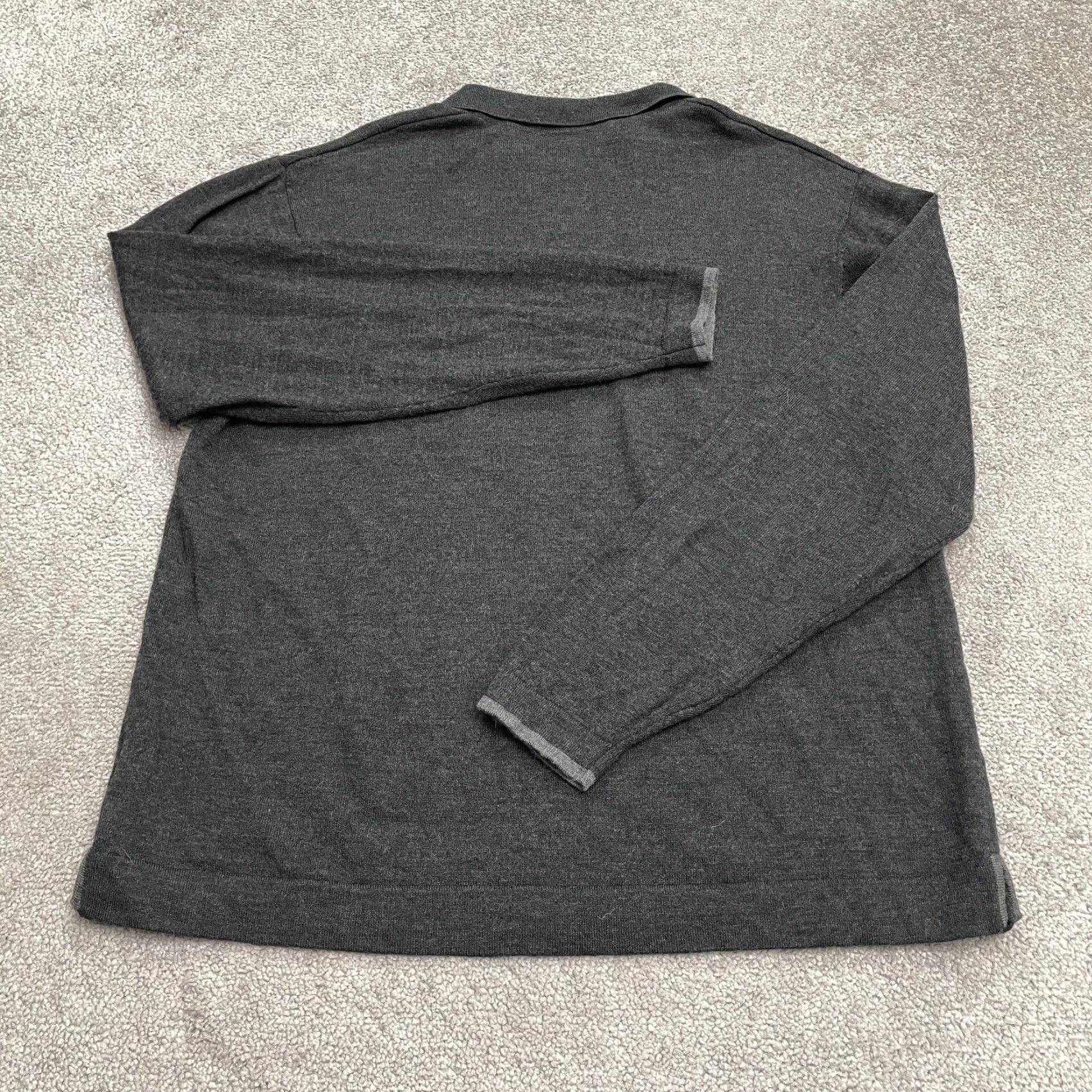 Polo Ralph Lauren VINTAGE Polo Ralph Lauren Wool 1/4 Zip Pullover Sweater Men XL Gray Knit Stretch Classic Size US XL / EU 56 / 4 - 2 Thumbnail