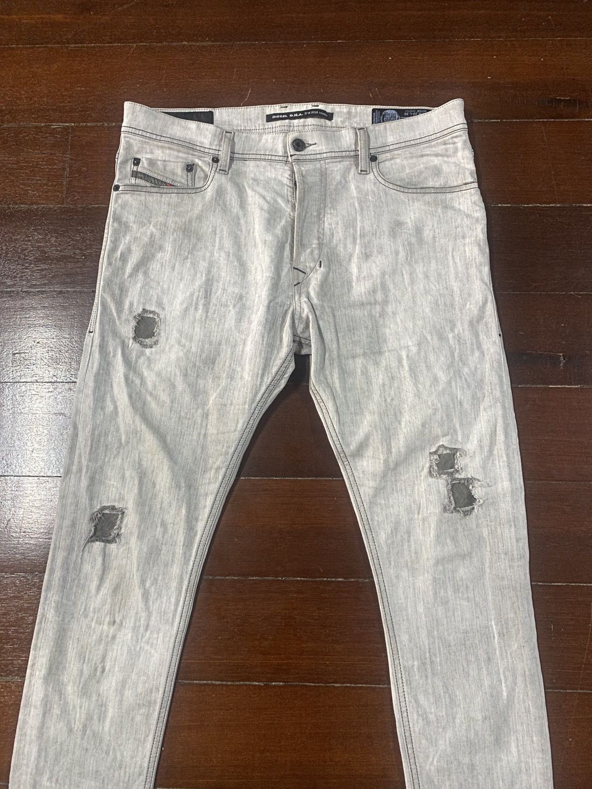 Diesel diesel dna slim carrot distressed denim Size US 36 / EU 52 - 5 Thumbnail