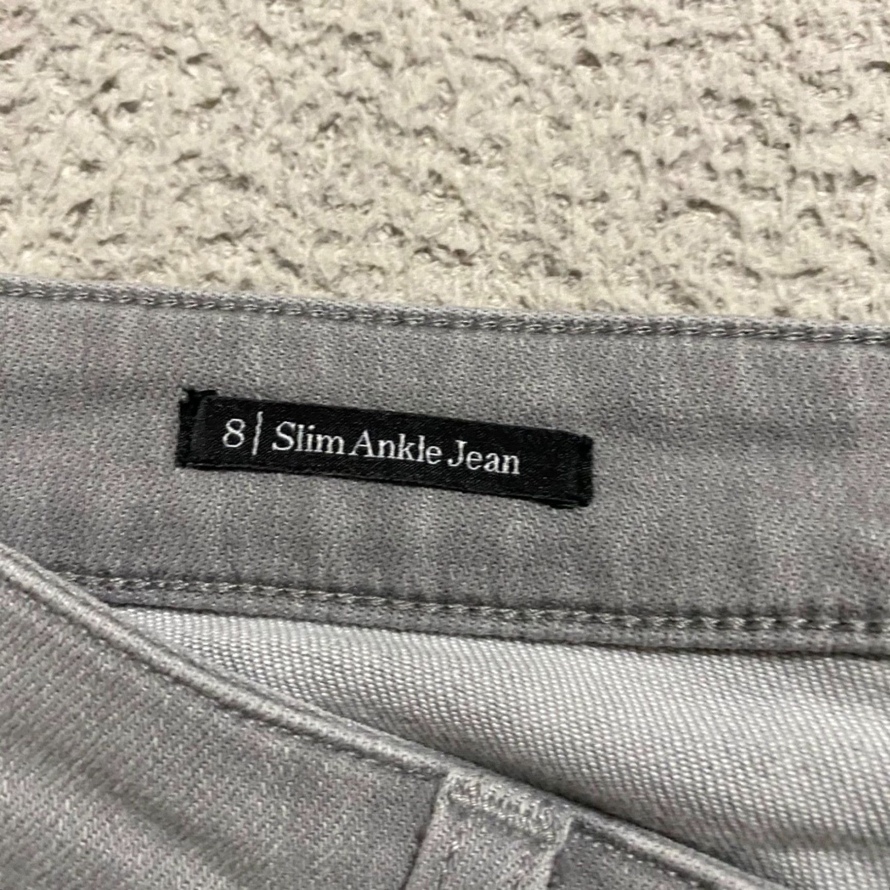 Talbots Talbots Womens Jeans 8 Gray Denim Medium Wash Mid Rise Slim Ankle Size 30" / US 8 / IT 44 - 4 Thumbnail