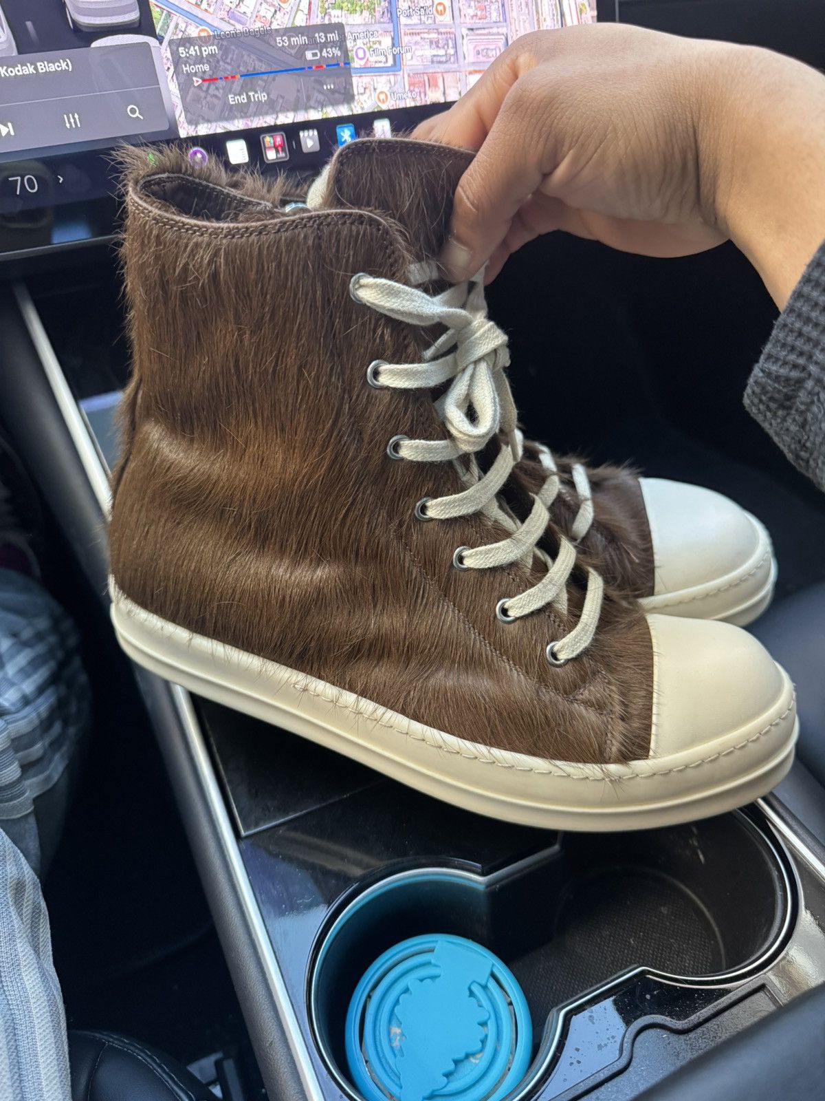 Rick Owens Rick Owens Lido Pony Hair High-top Ramones Size US 9.5 / EU 42-43 - 3 Thumbnail