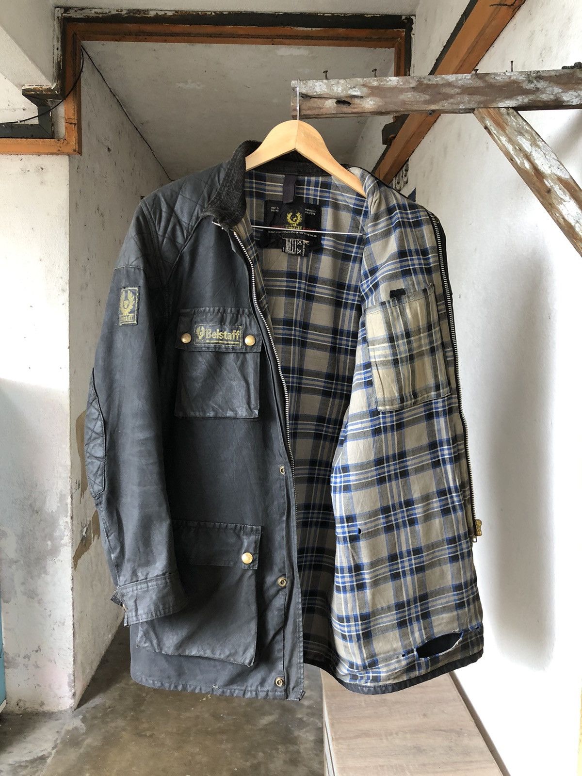 Vintage Belstaff Distressed Trialmaster Waxed Jacket