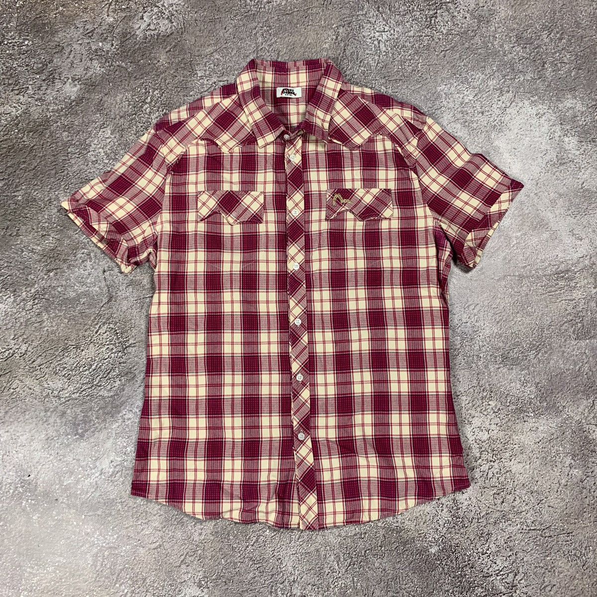 Vintage Vintage Y2K Plaid Short Sleeve Shirt Streetwear Casual XL Size XL / US 12-14 / IT 48-50 - 1 Thumbnail
