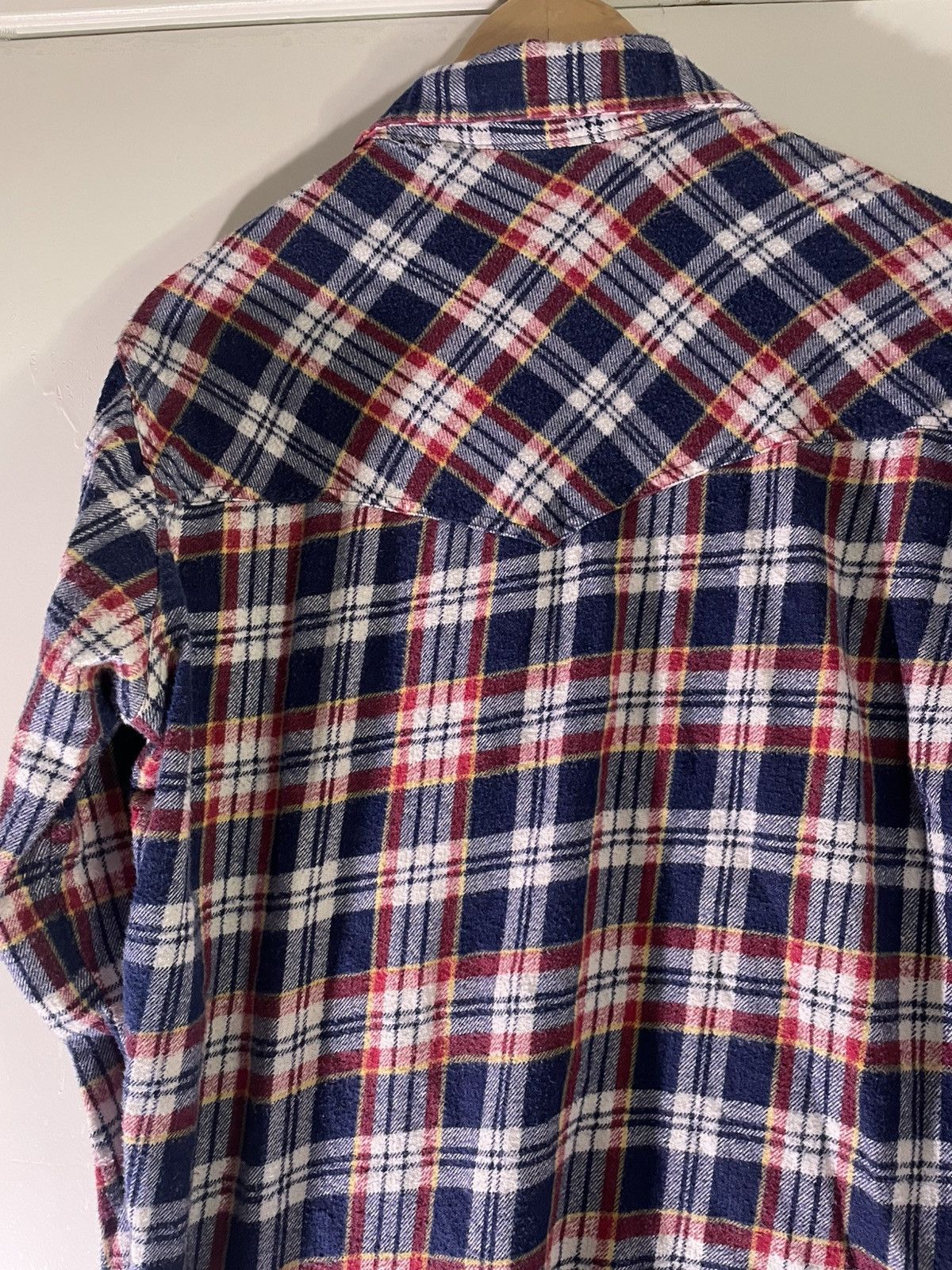 Vintage 70’s 80’s VTG Vintage Sears Western Wear Blue Flannel Shirt Size US S / EU 44-46 / 1 - 5 Thumbnail