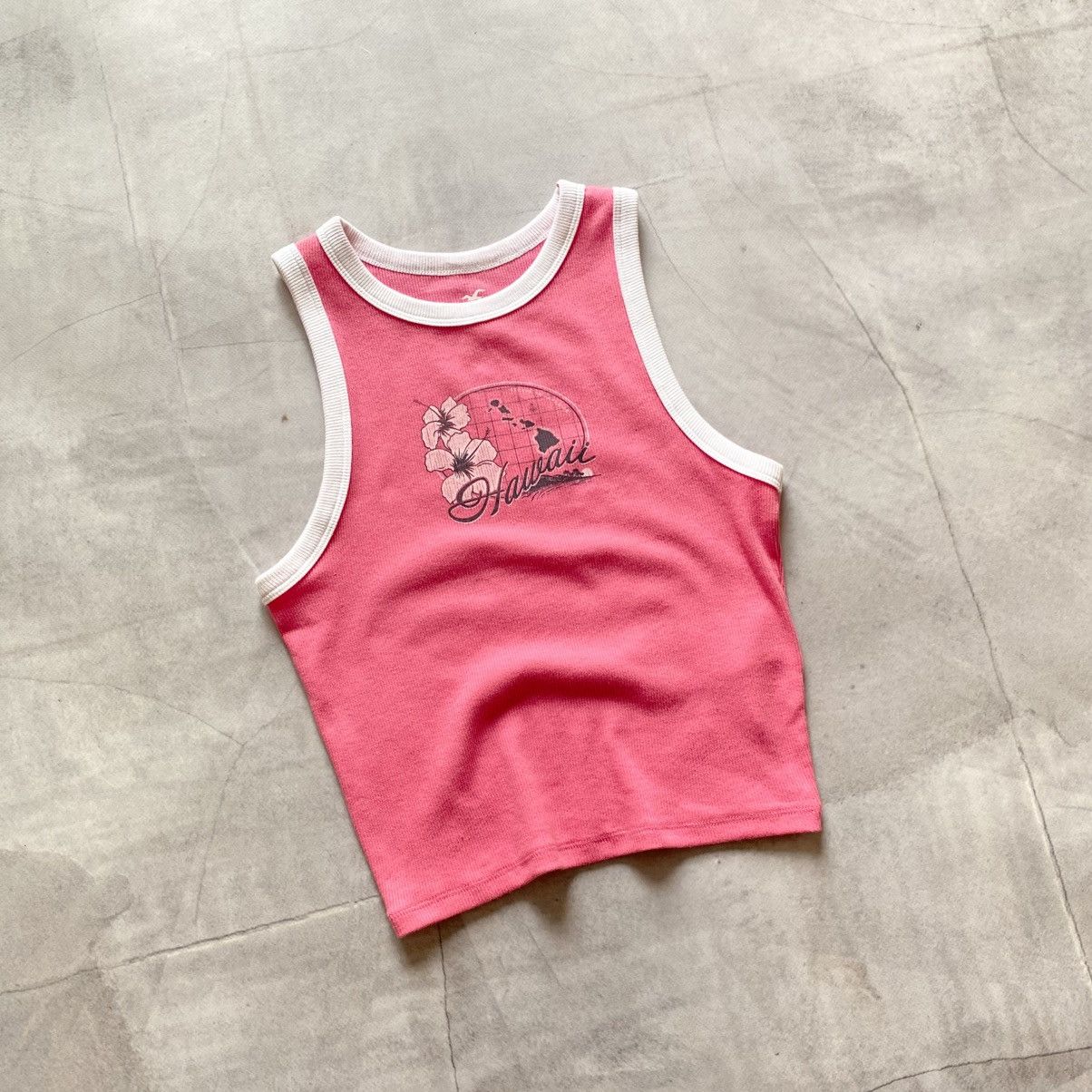 Cop Copine × Ed Hardy × Hysteric Glamour Cute Hawaii Tank Top Vintage Hysteric Glamour Vibe Y2K Size S / US 4 / IT 40 - 1 Thumbnail