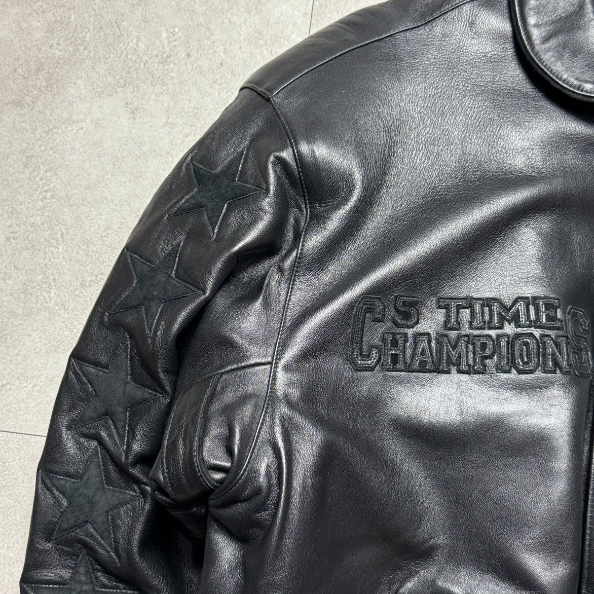 Jeff Hamilton Jeff Hamilton NBA Bulls 5 Time Champions Leather Jacket Size US M / EU 48-50 / 2 - 4 Thumbnail