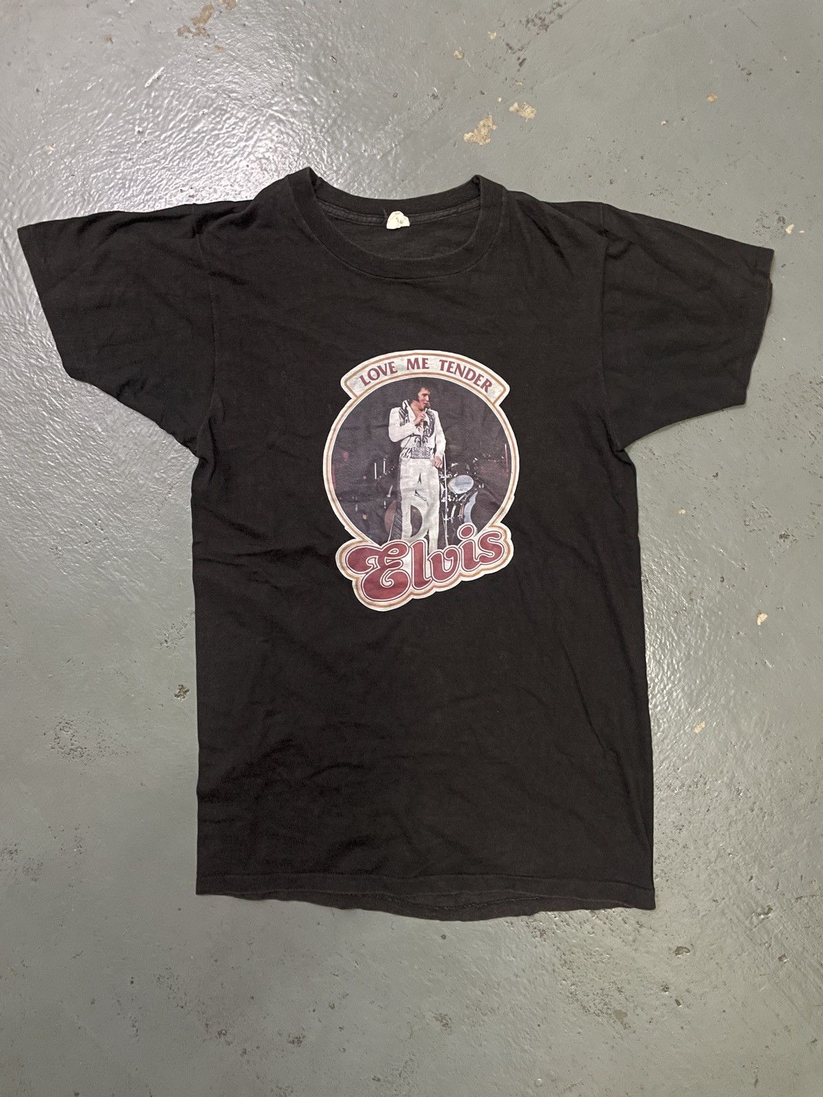 Band Tees × Vintage RARE Vintage 70s Elvis Presley “LOVE ME TENDER” Iron-On Tees Size US S / EU 44-46 / 1 - 1 Thumbnail