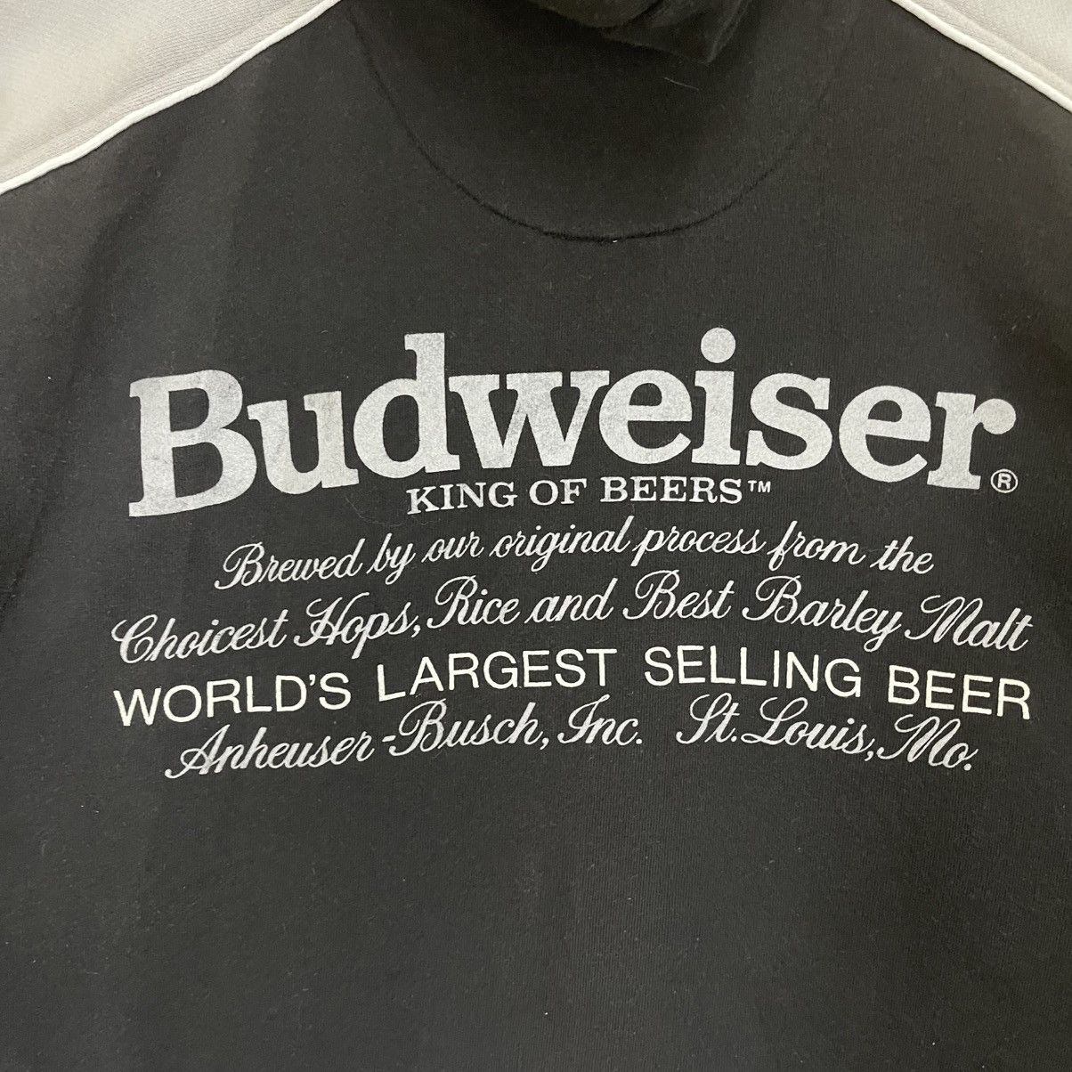 Budweiser × Japanese Brand × Vintage Budweiser Big Logo Zipper Hoodie Size US L / EU 52-54 / 3 - 5 Thumbnail