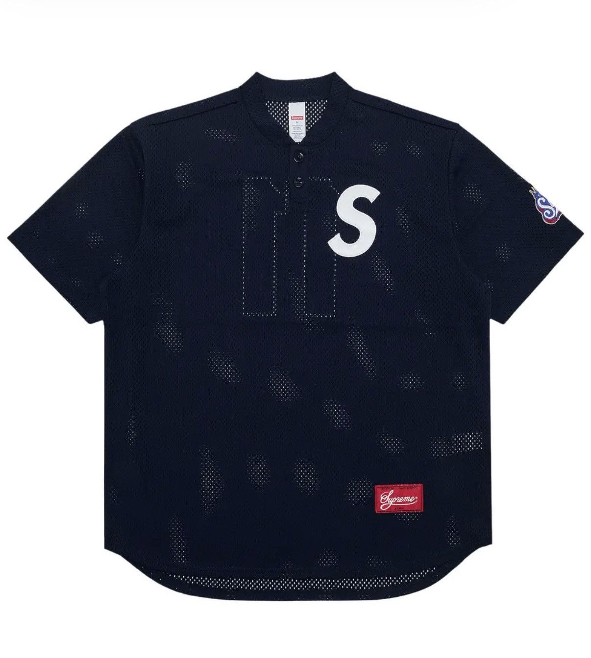Supreme In-Hand Supreme Sequin Football Jersey Navy Size Extra